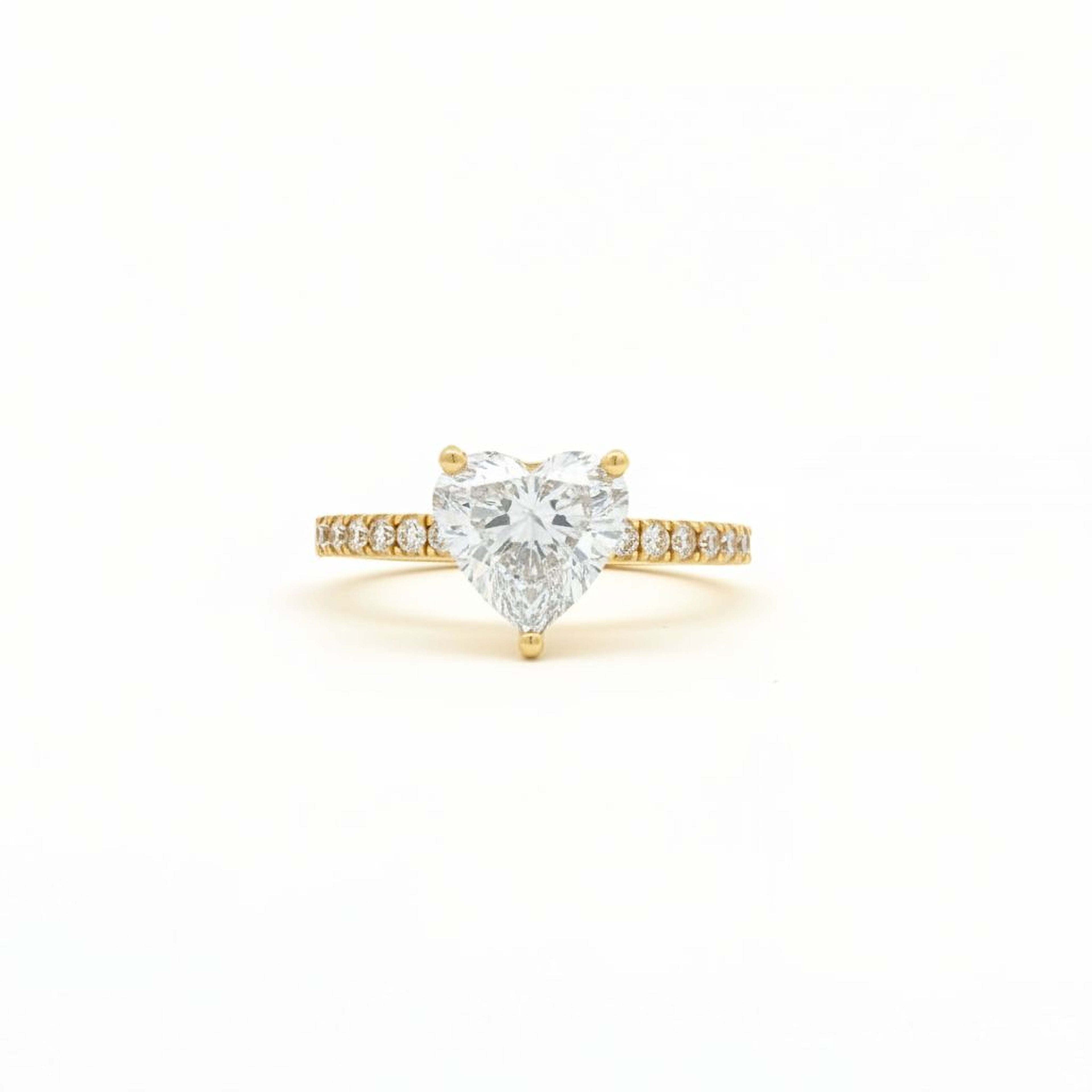 1.5ct Heart Engagement Ring