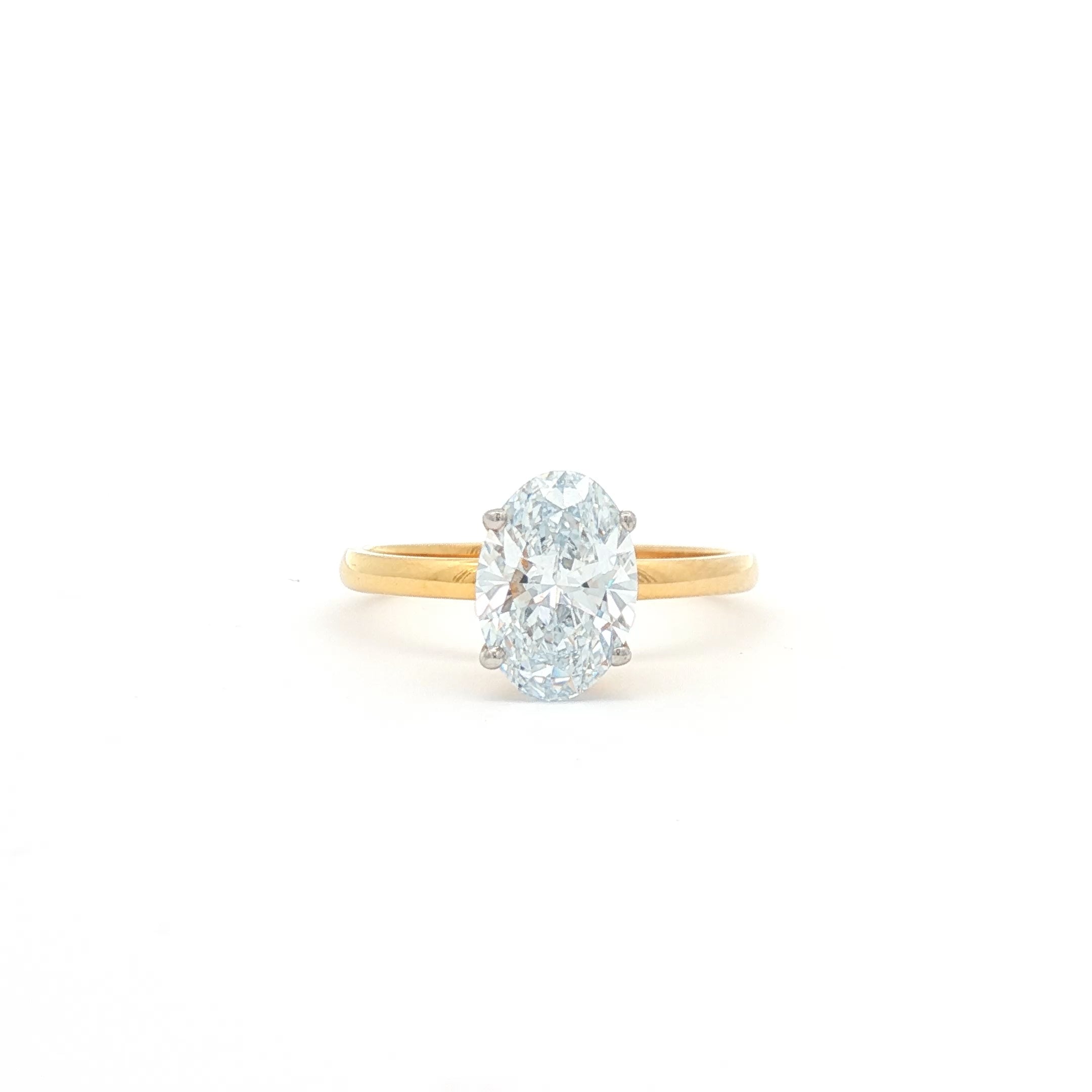 1.5ct Oval Simple Engagement Ring