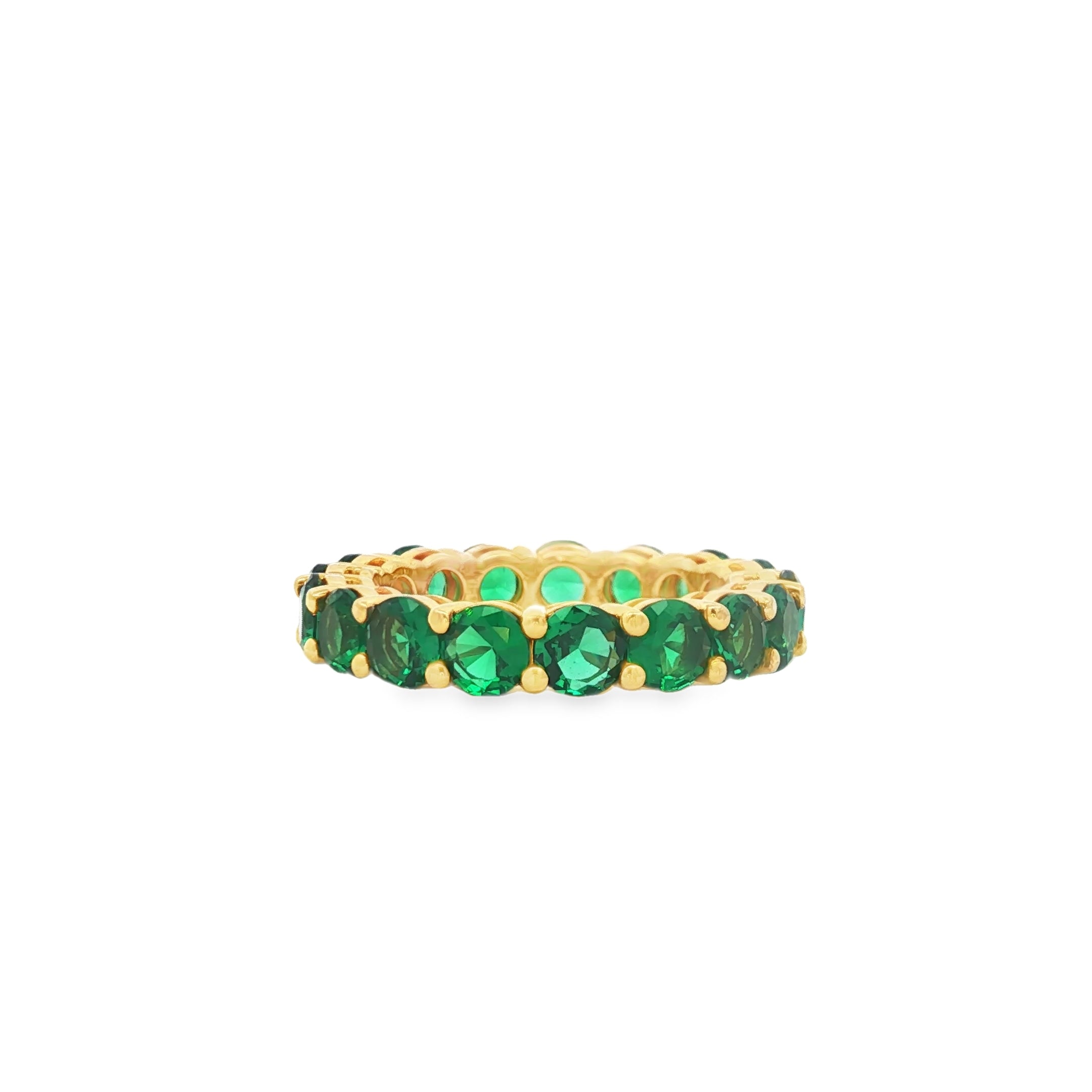 Green Round Eternity Band