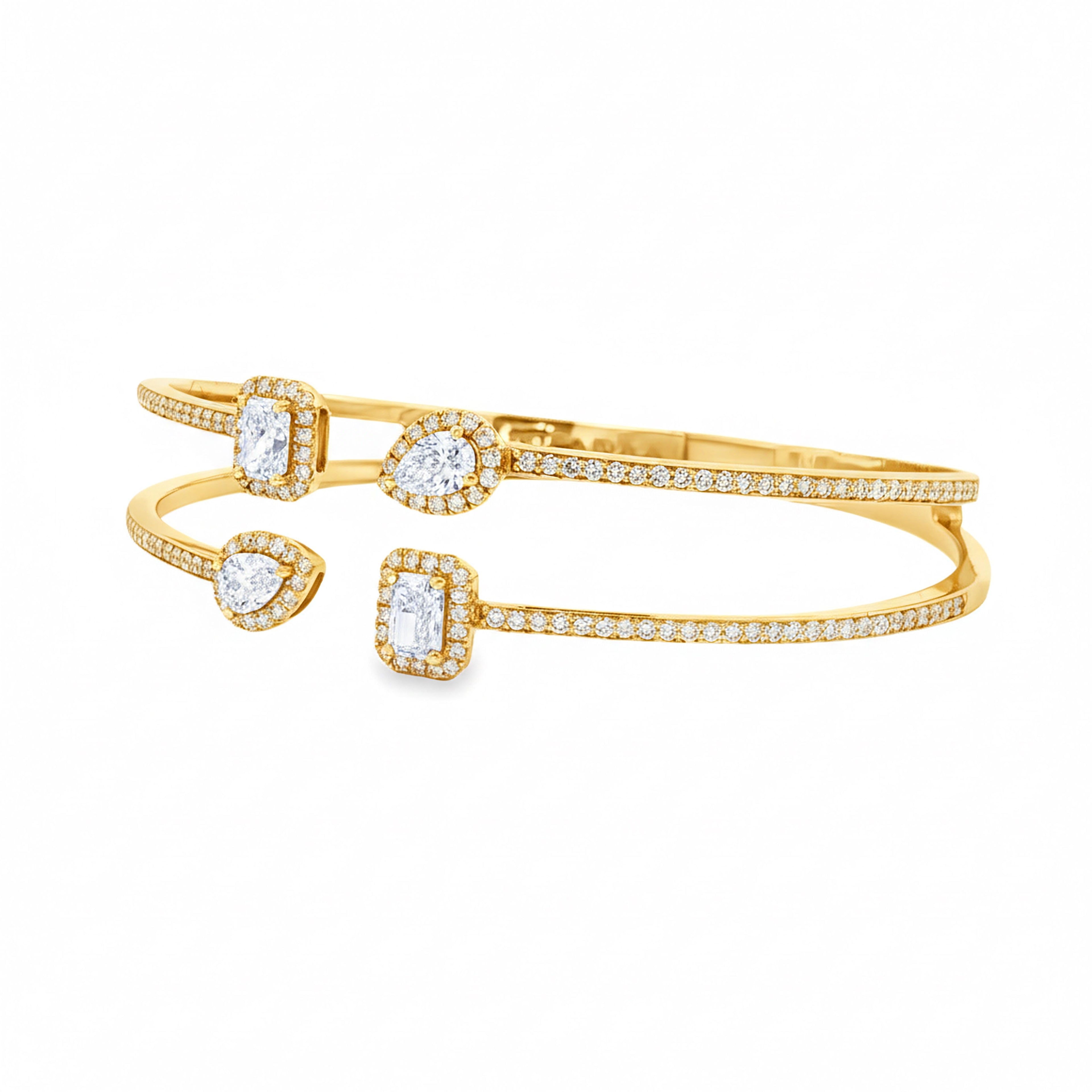 Radiating Pair Bangle