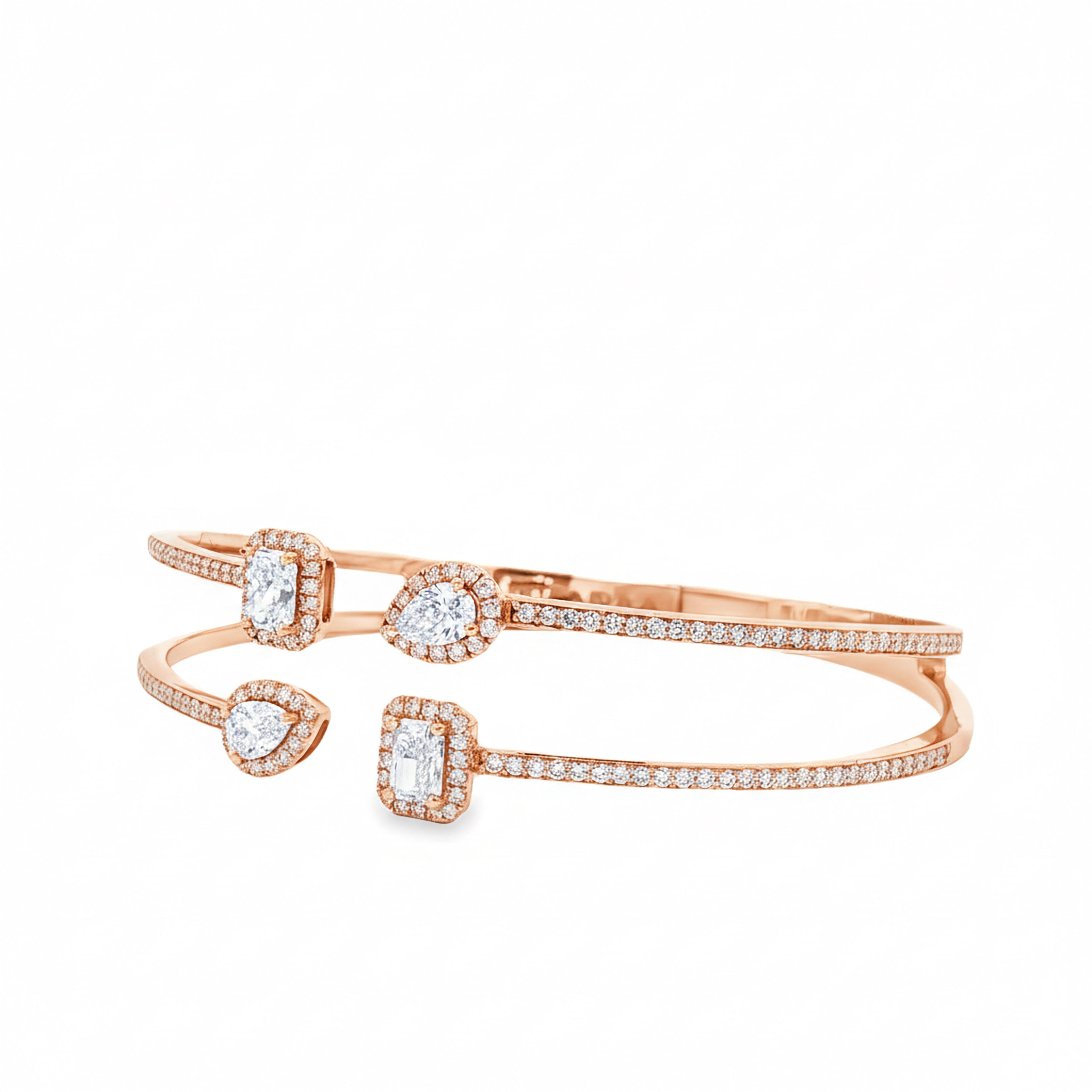 Radiating Pair Bangle