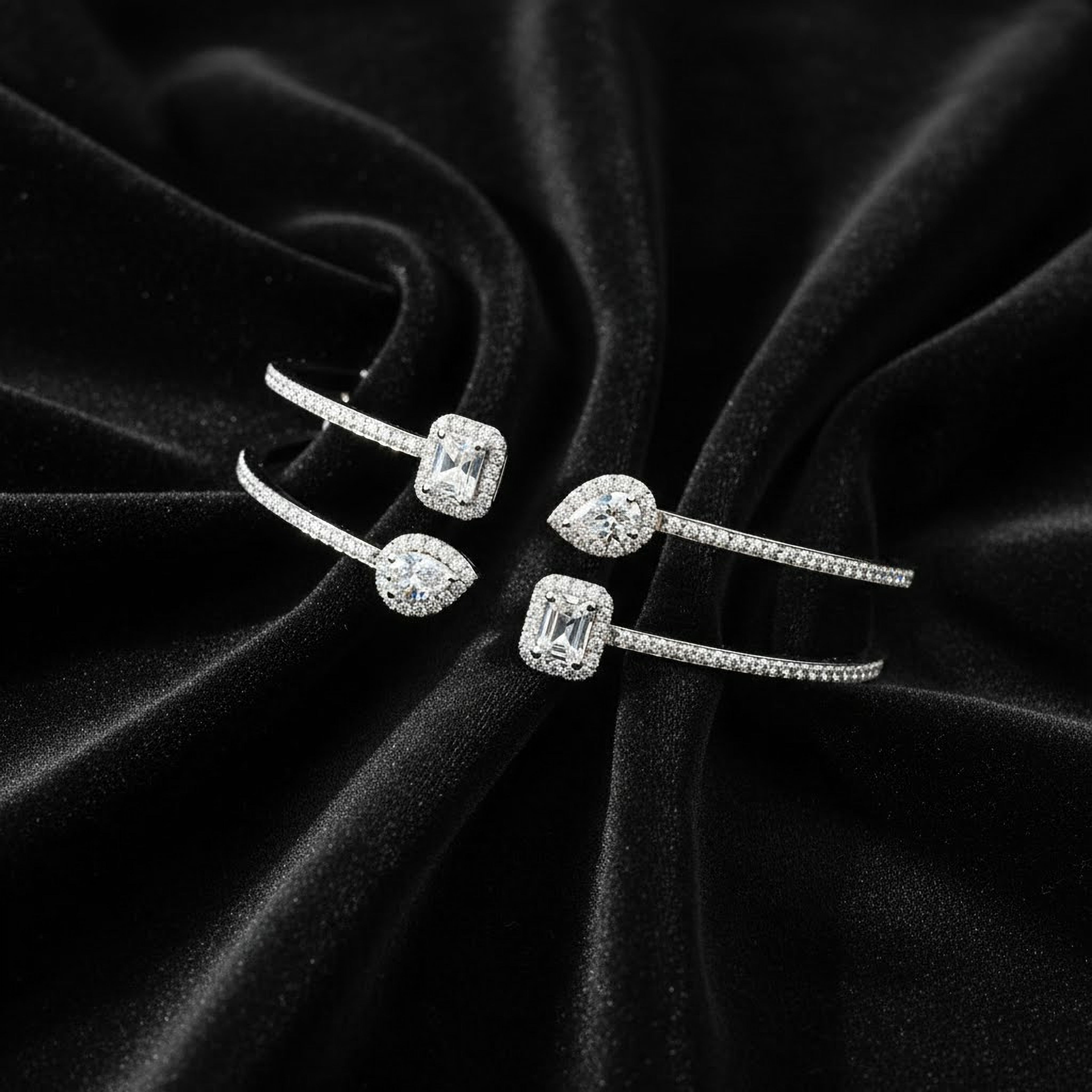 Radiating Pair Bangle