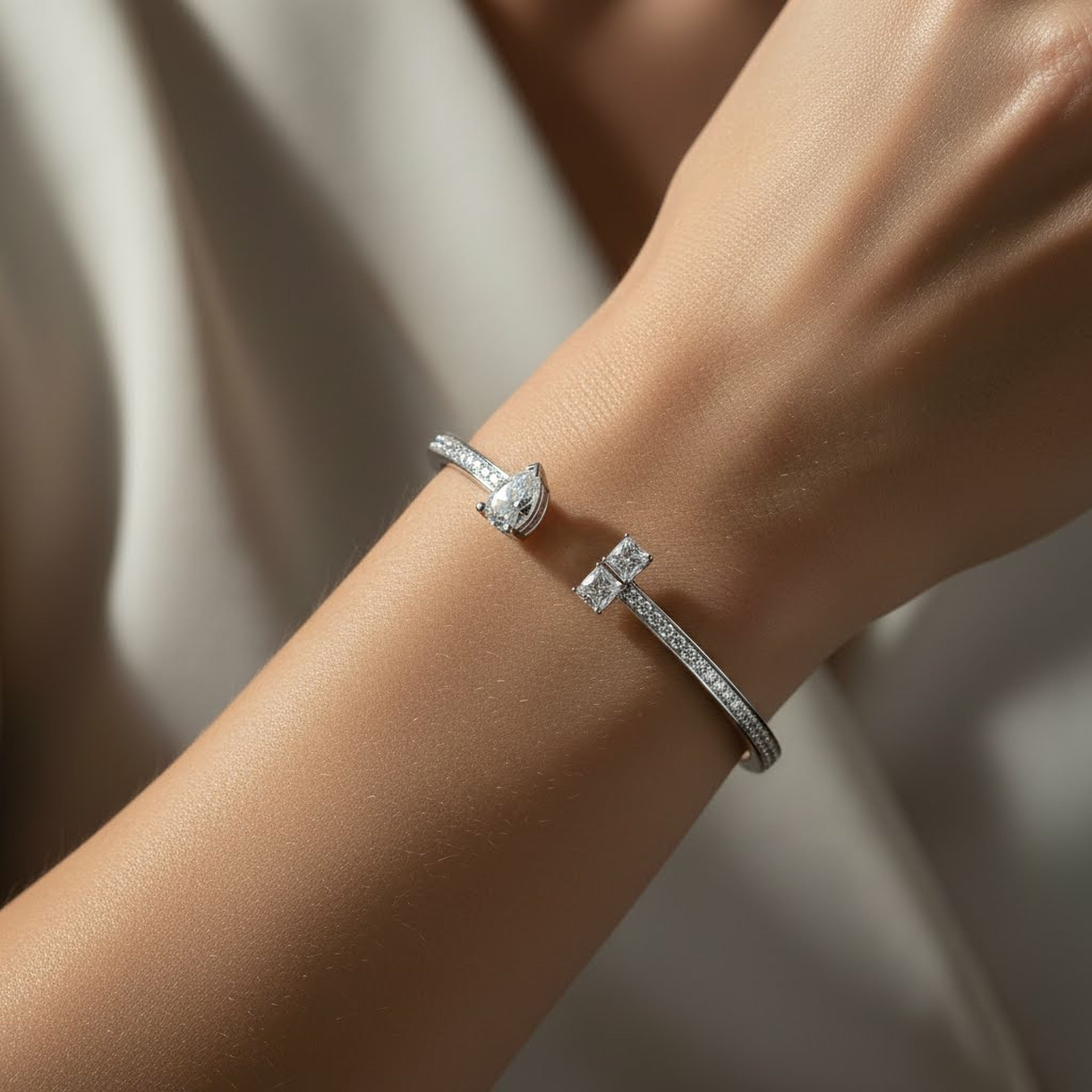 Open Fancy Shaped Bangle