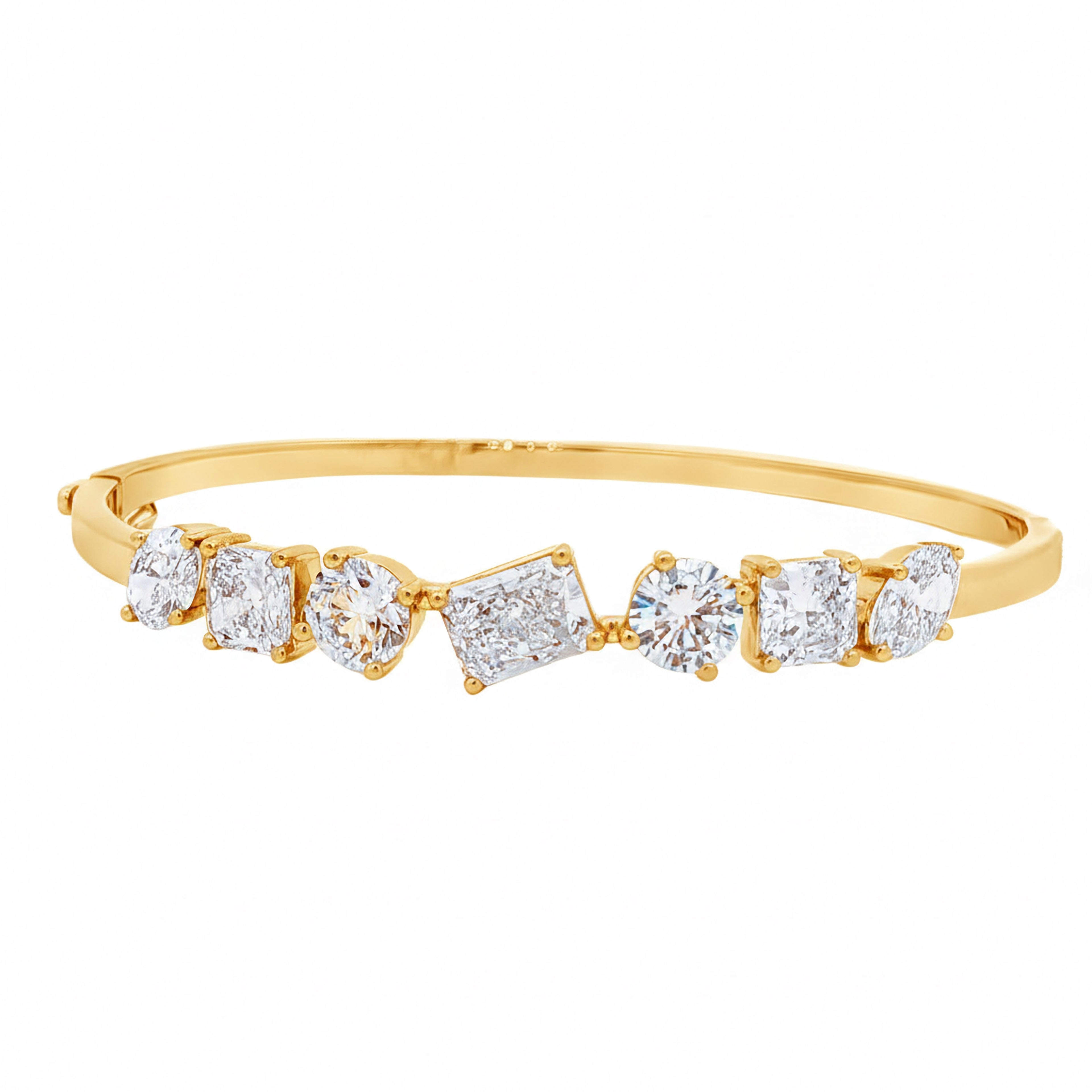 Half Fancy Shape Bangle