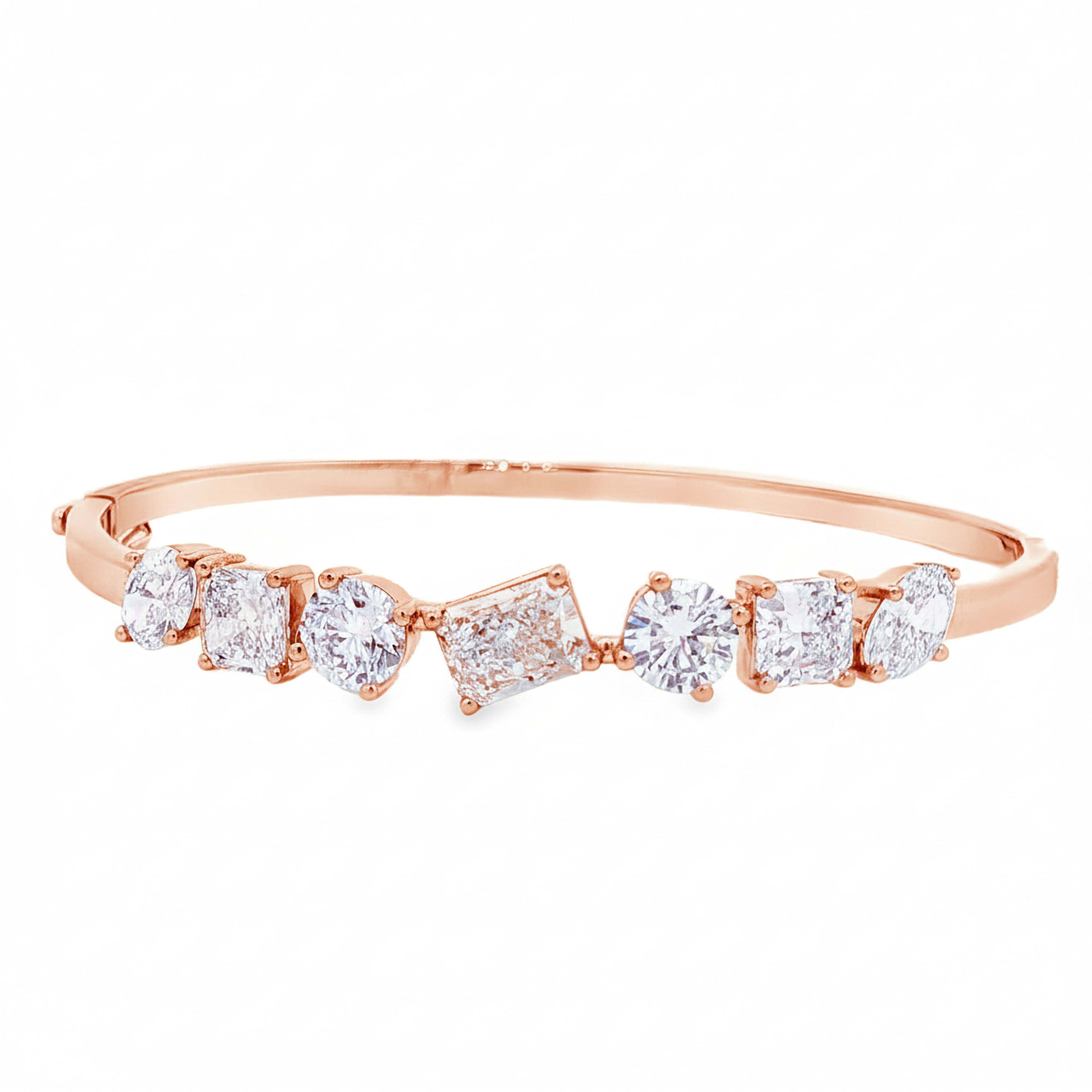 Half Fancy Shape Bangle