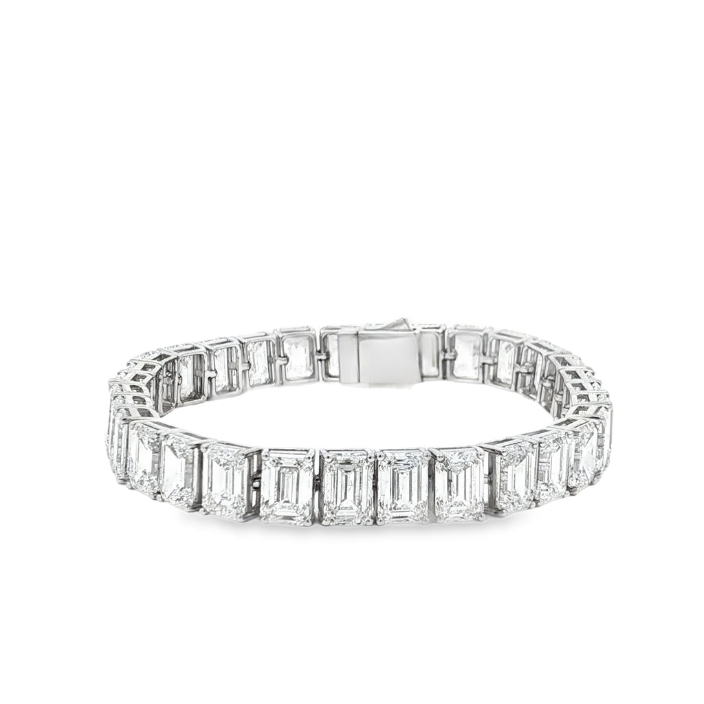 1ct Emerald Tennis Bracelet