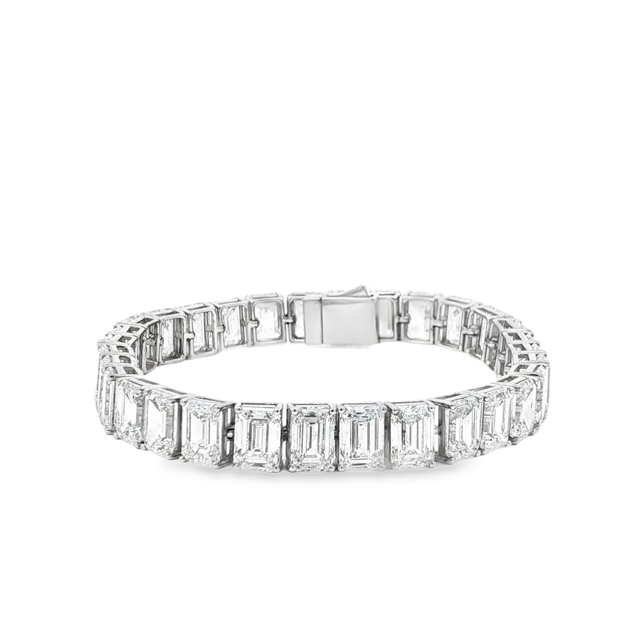1ct Emerald Tennis Bracelet