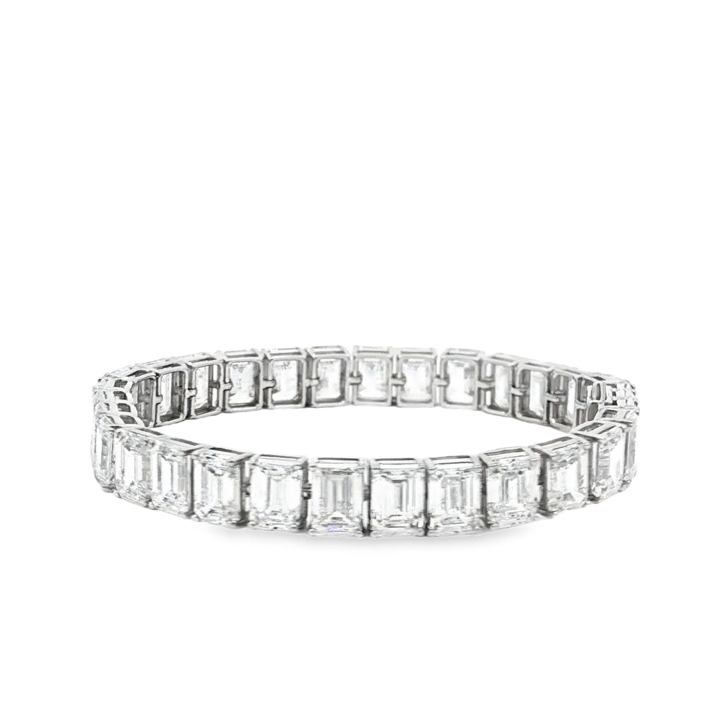 1ct Emerald Tennis Bracelet
