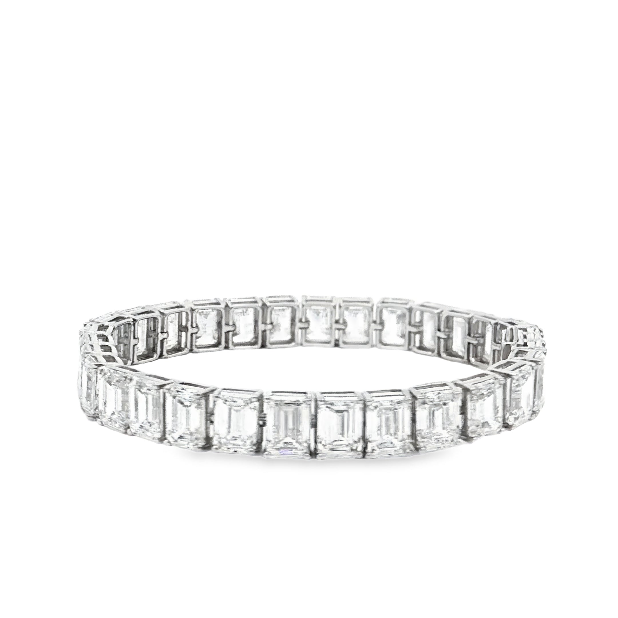 1ct Emerald Tennis Bracelet