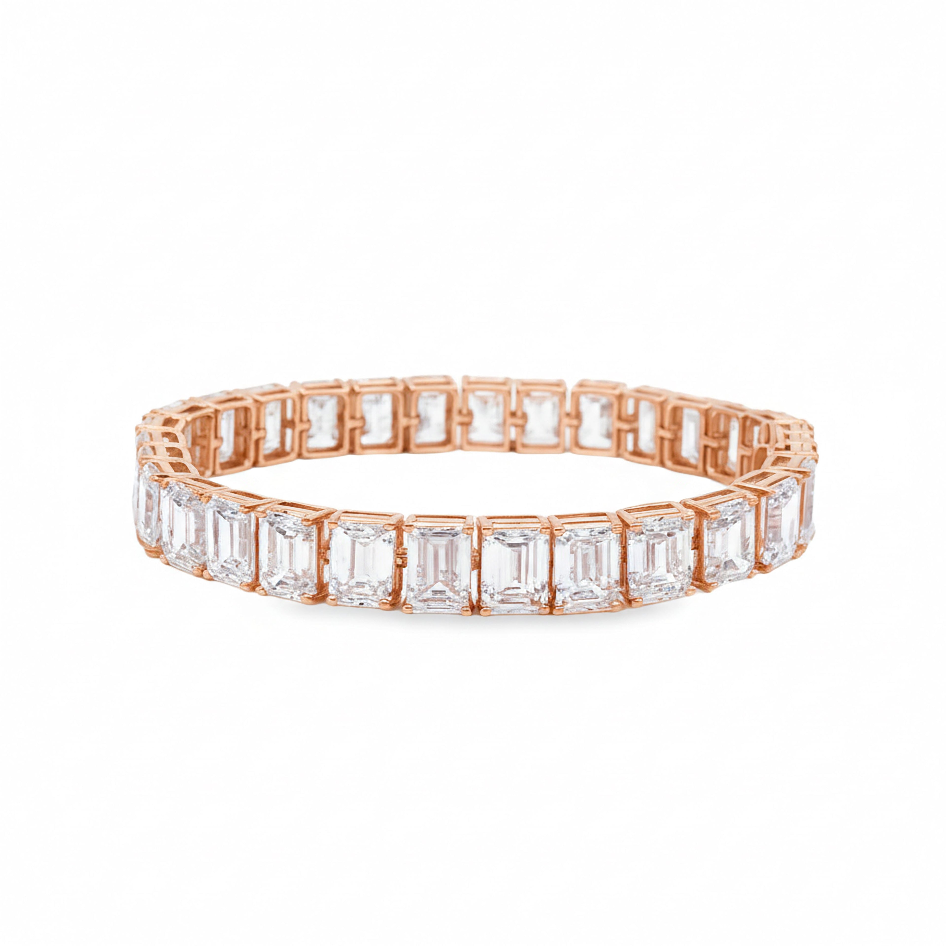 1ct Emerald Tennis Bracelet