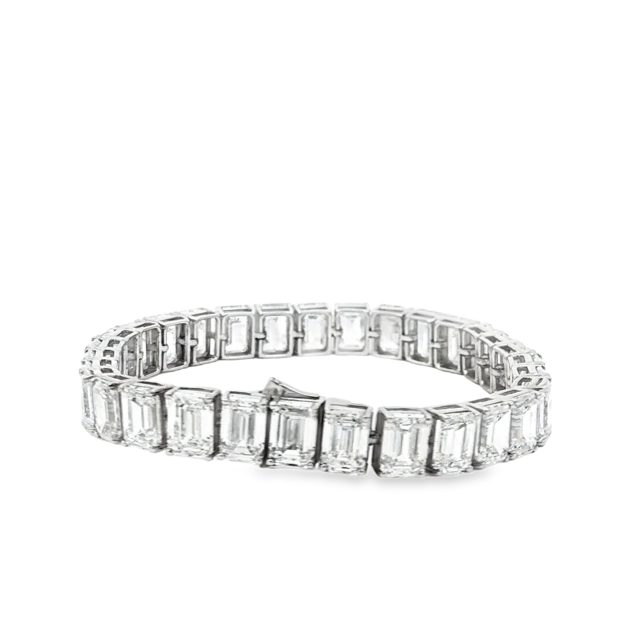 1ct Emerald Tennis Bracelet