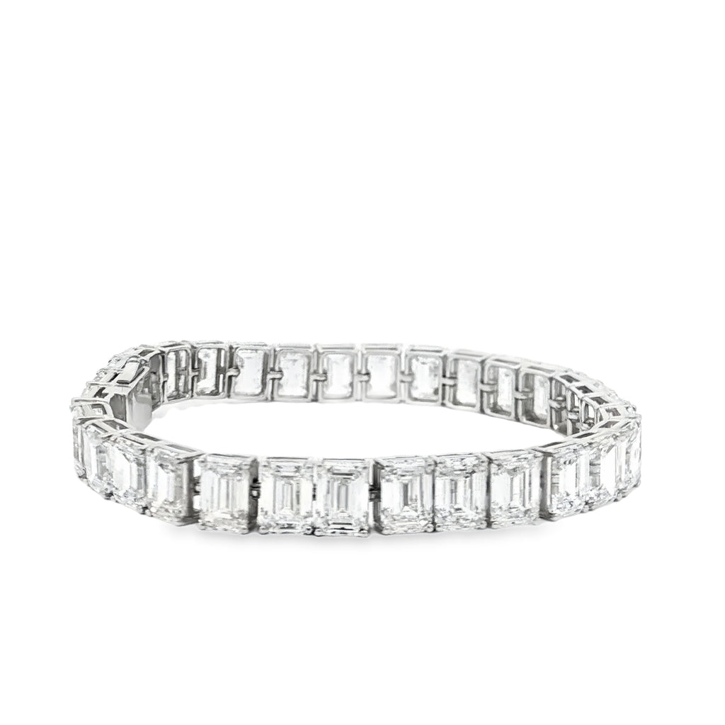 1ct Emerald Tennis Bracelet