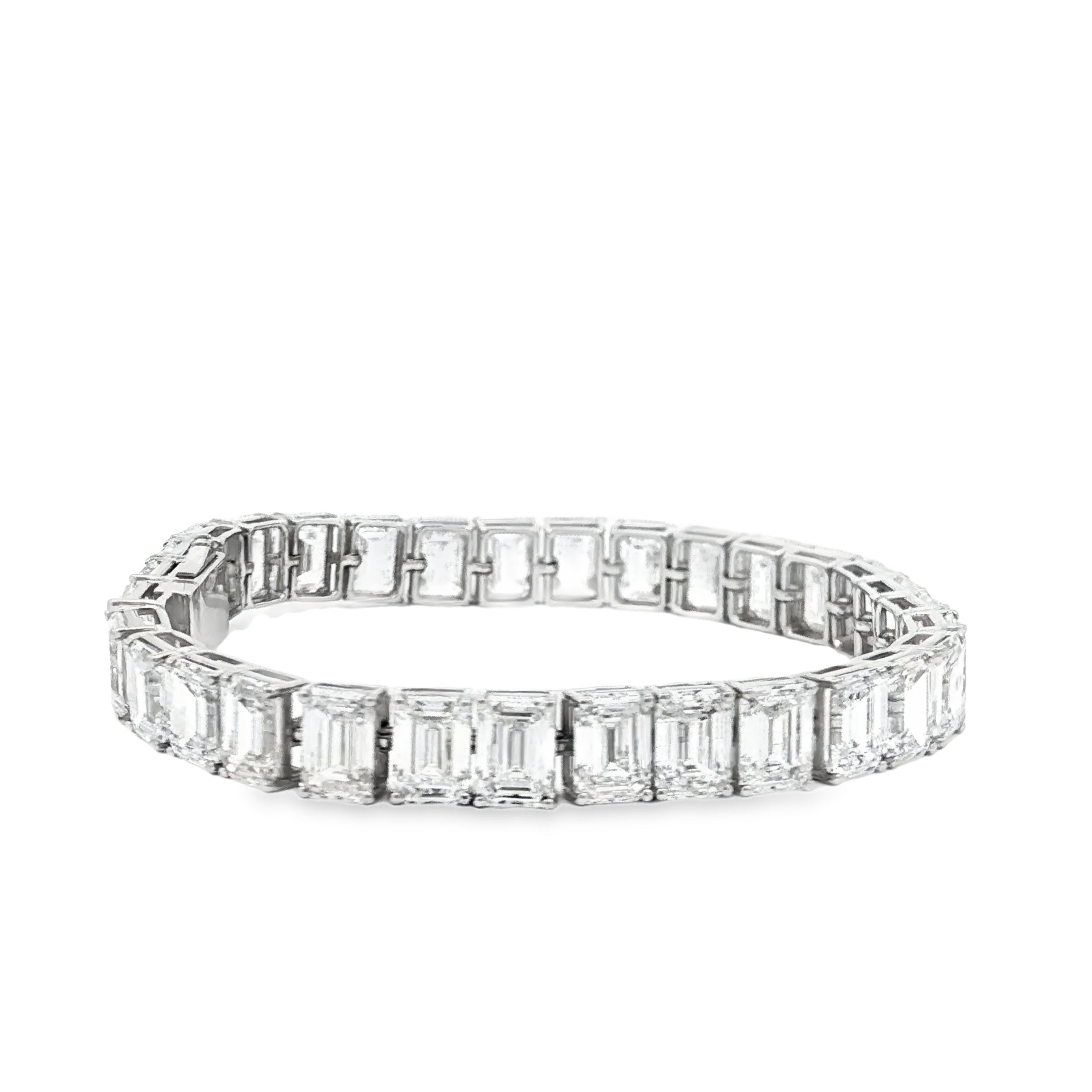 1ct Emerald Tennis Bracelet