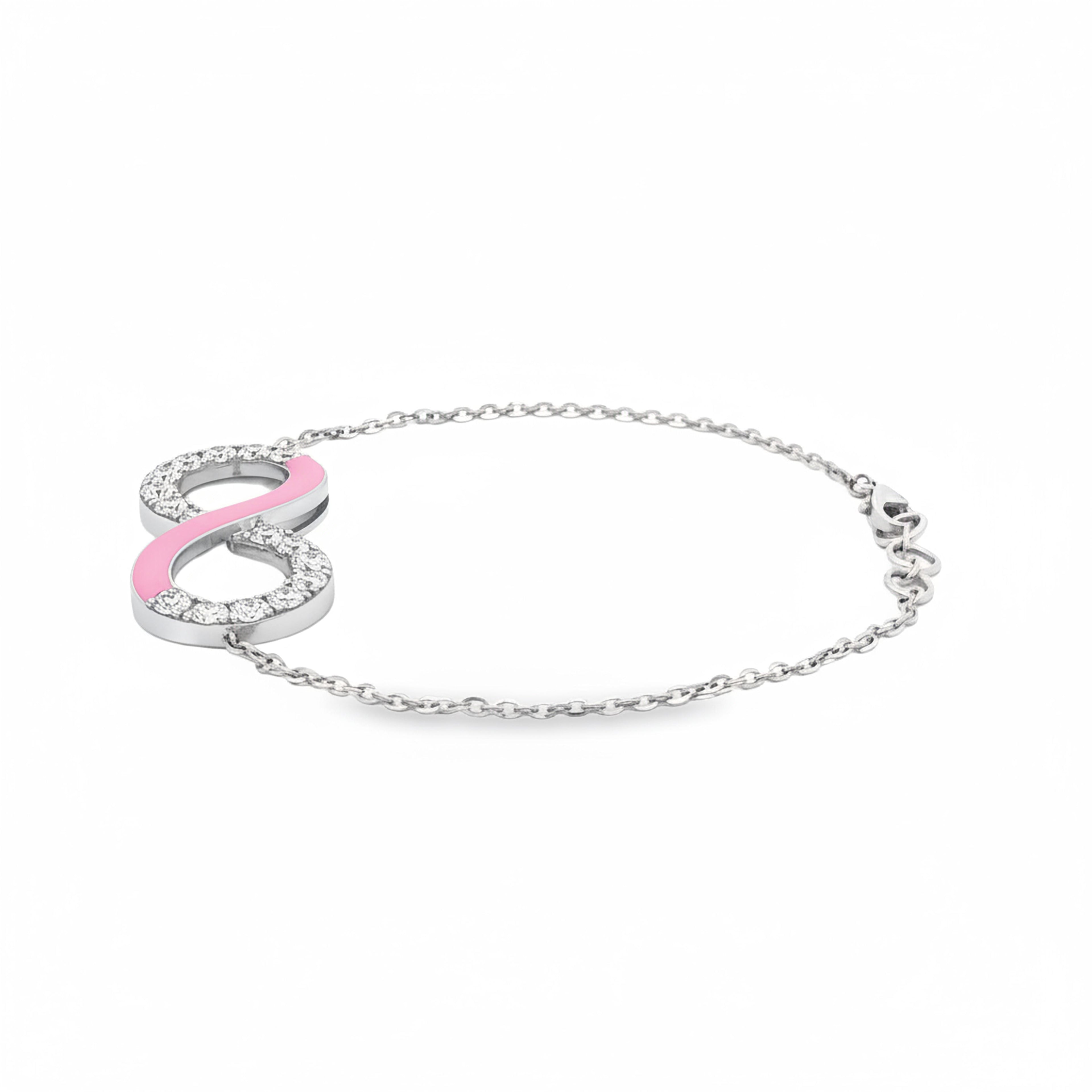 Eternity Bracelet (Pink Enamel)