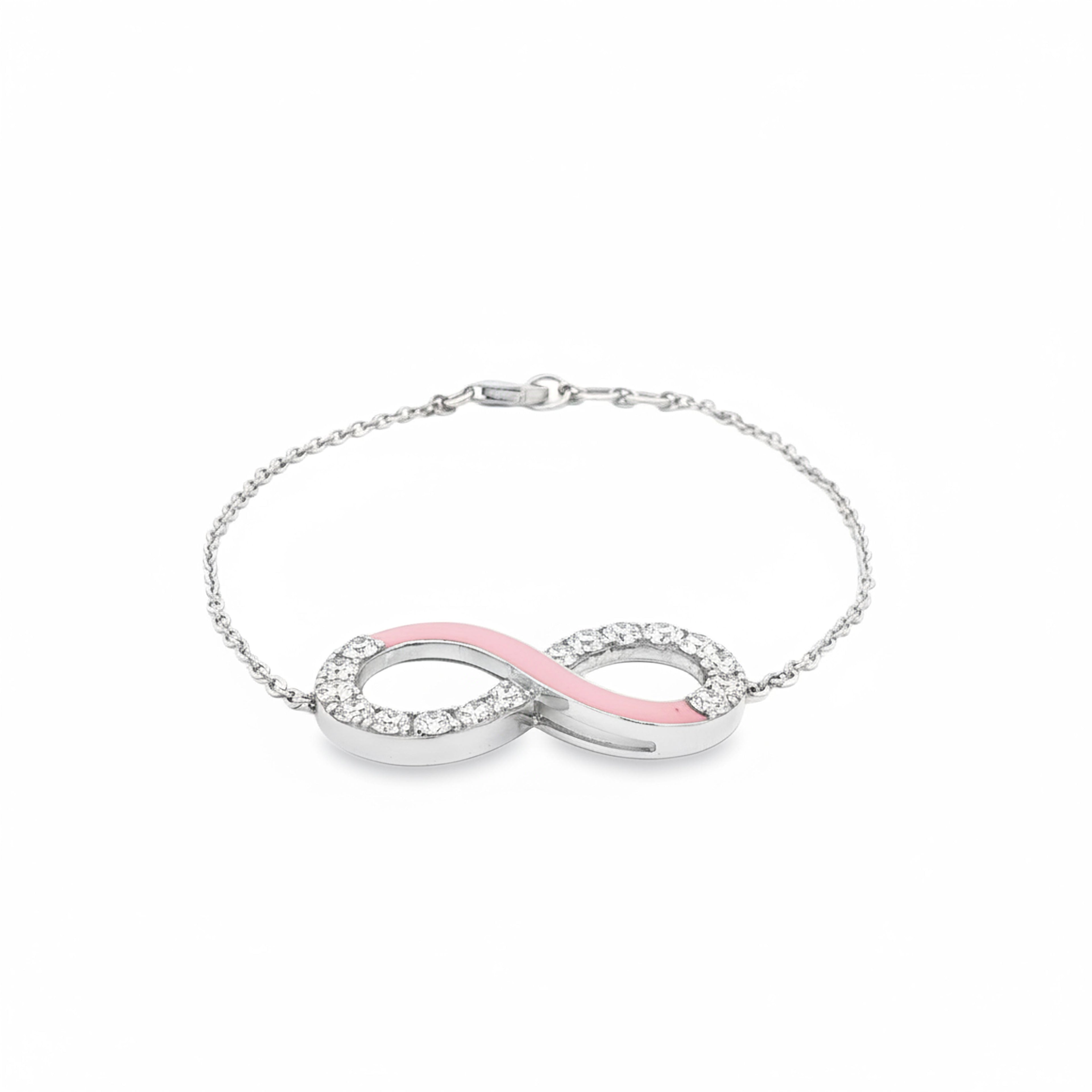 Eternity Bracelet (Pink Enamel)