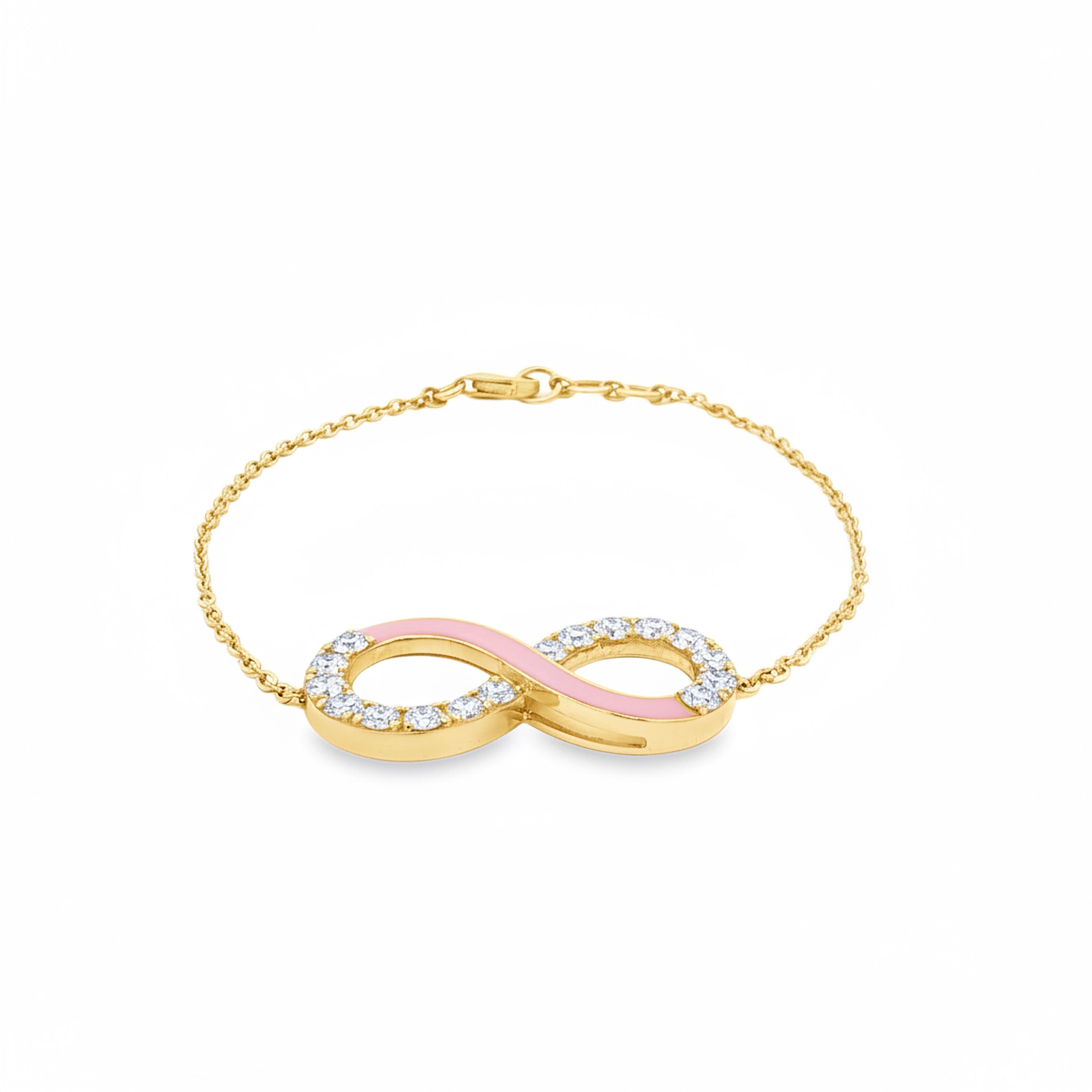 Eternity Bracelet (Pink Enamel)