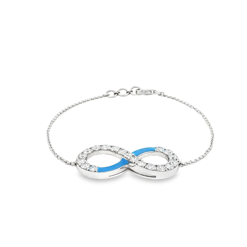 Eternity Bracelet (Blue Enamel)