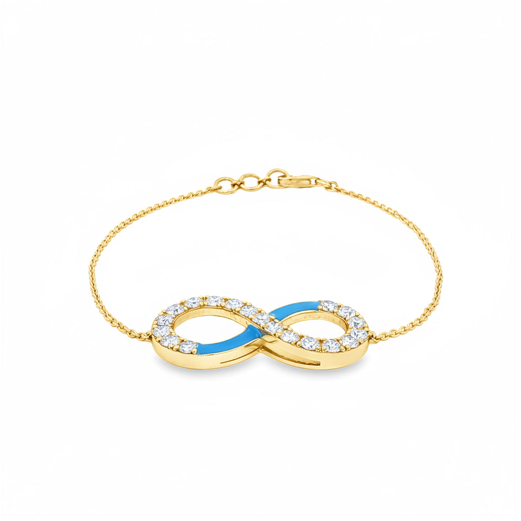 Eternity Bracelet (Blue Enamel)