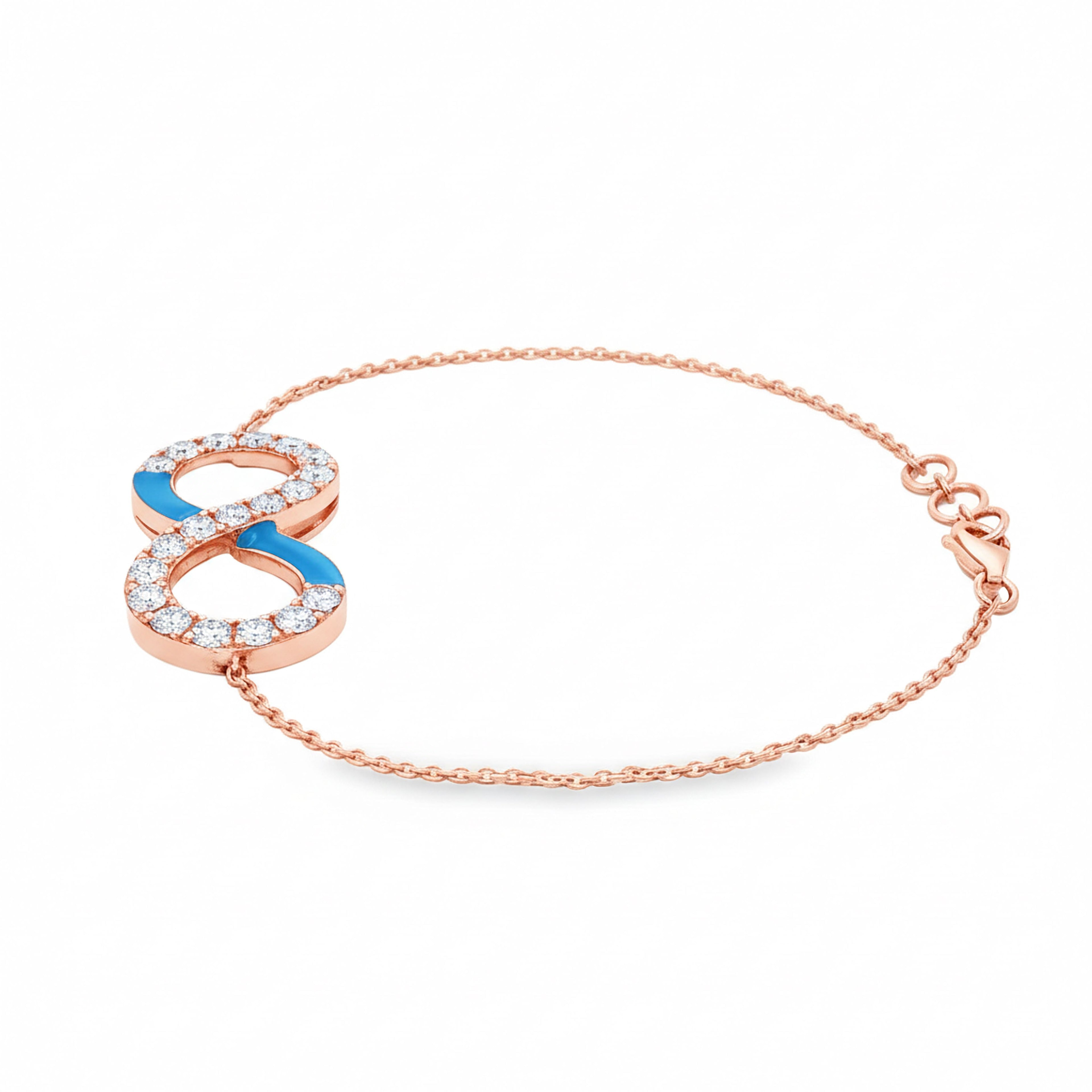 Eternity Bracelet (Blue Enamel)