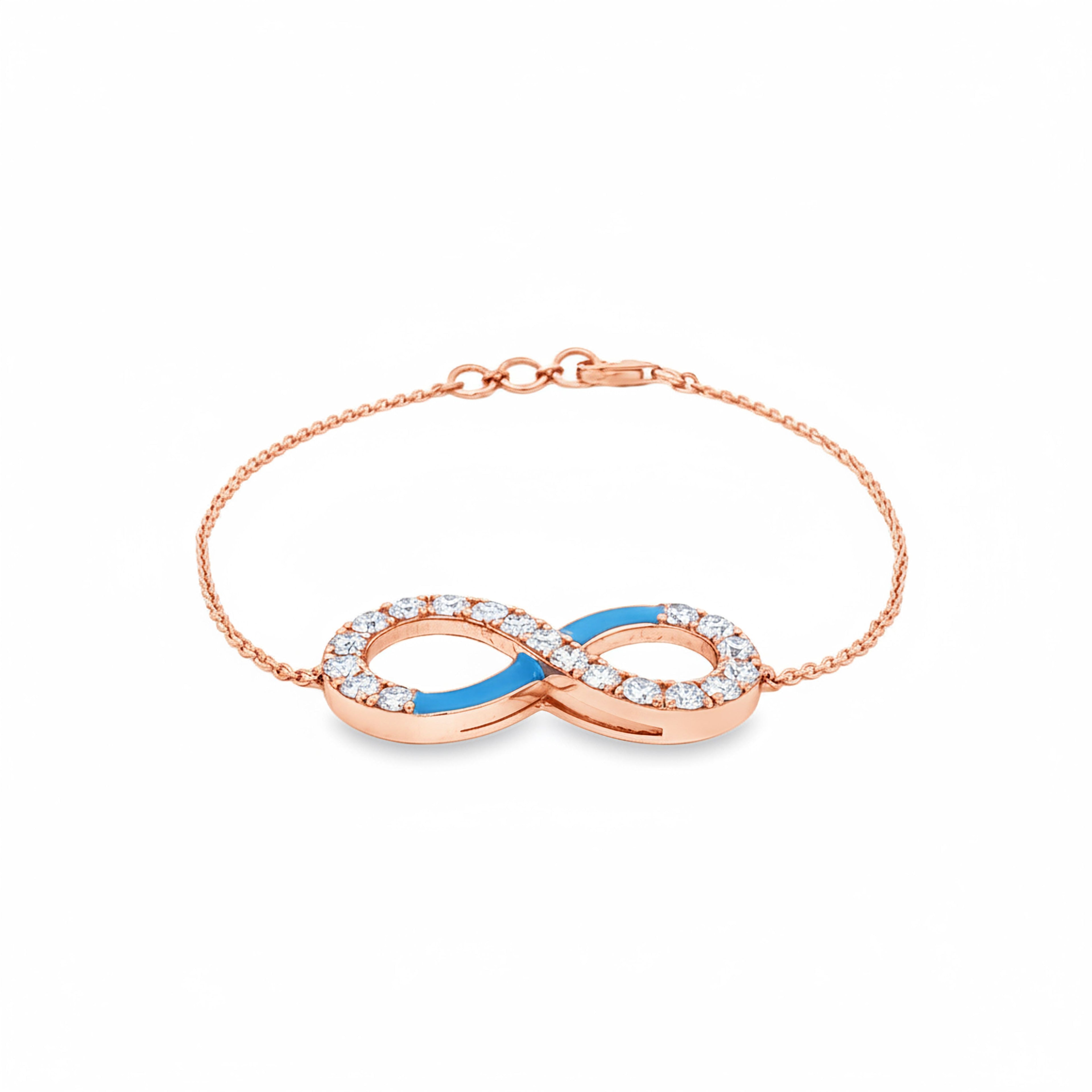 Eternity Bracelet (Blue Enamel)