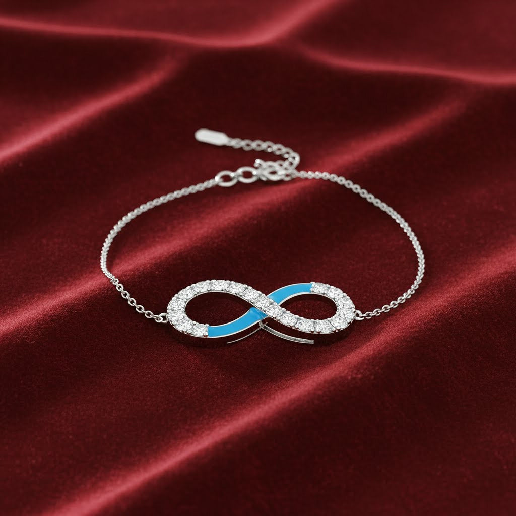 Eternity Bracelet (Blue Enamel)