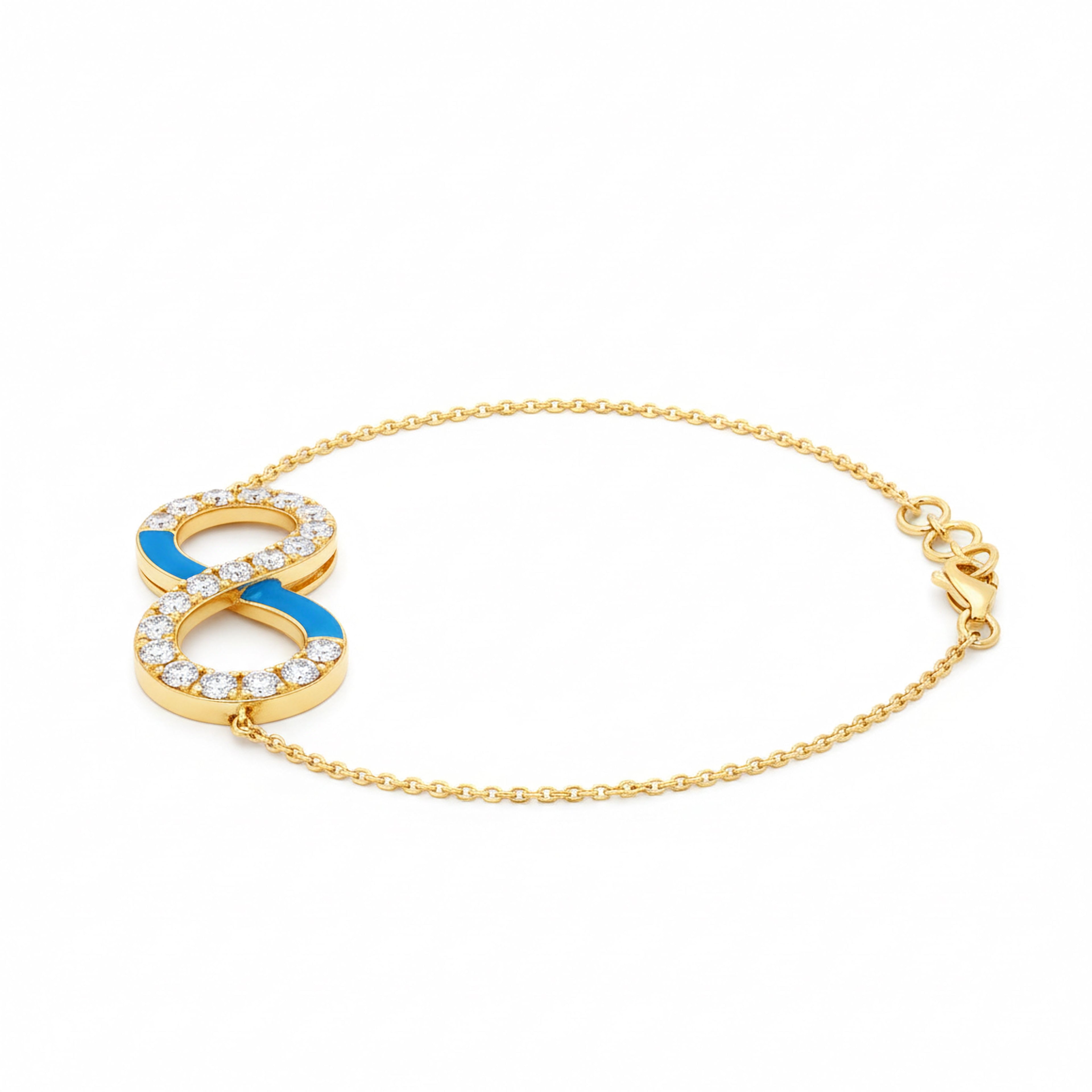 Eternity Bracelet (Blue Enamel)