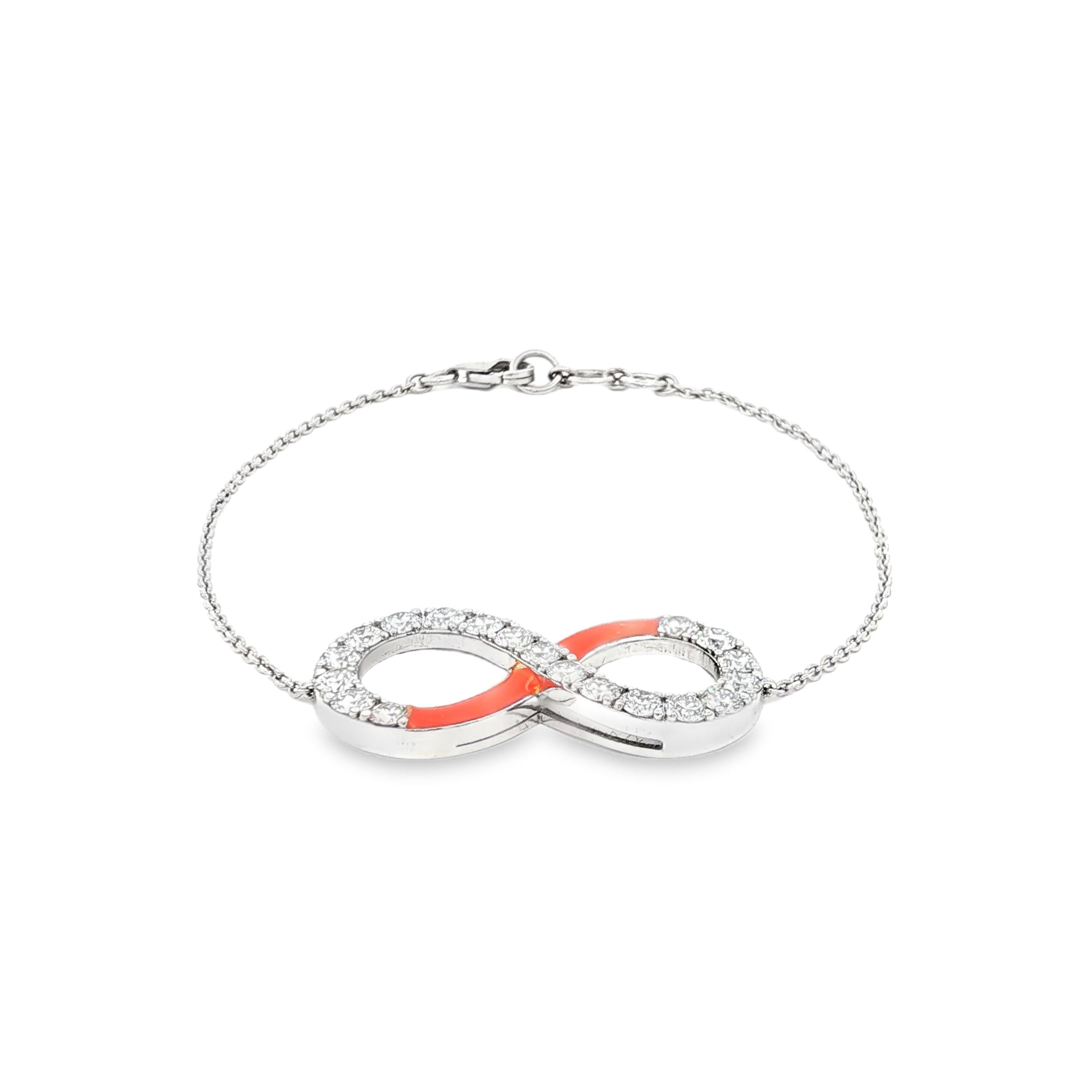 Eternity Bracelet (Orange Enamel)