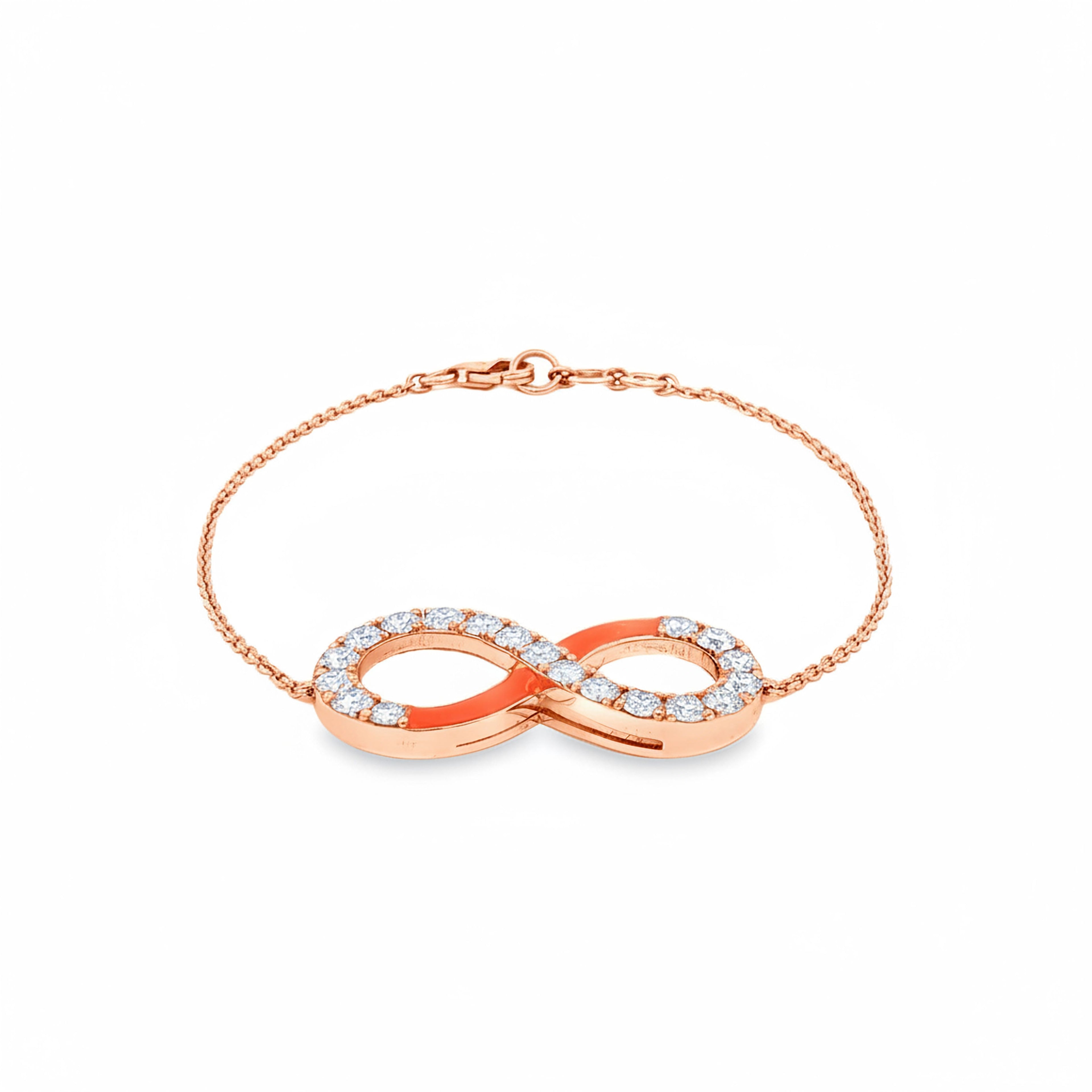 Eternity Bracelet (Orange Enamel)