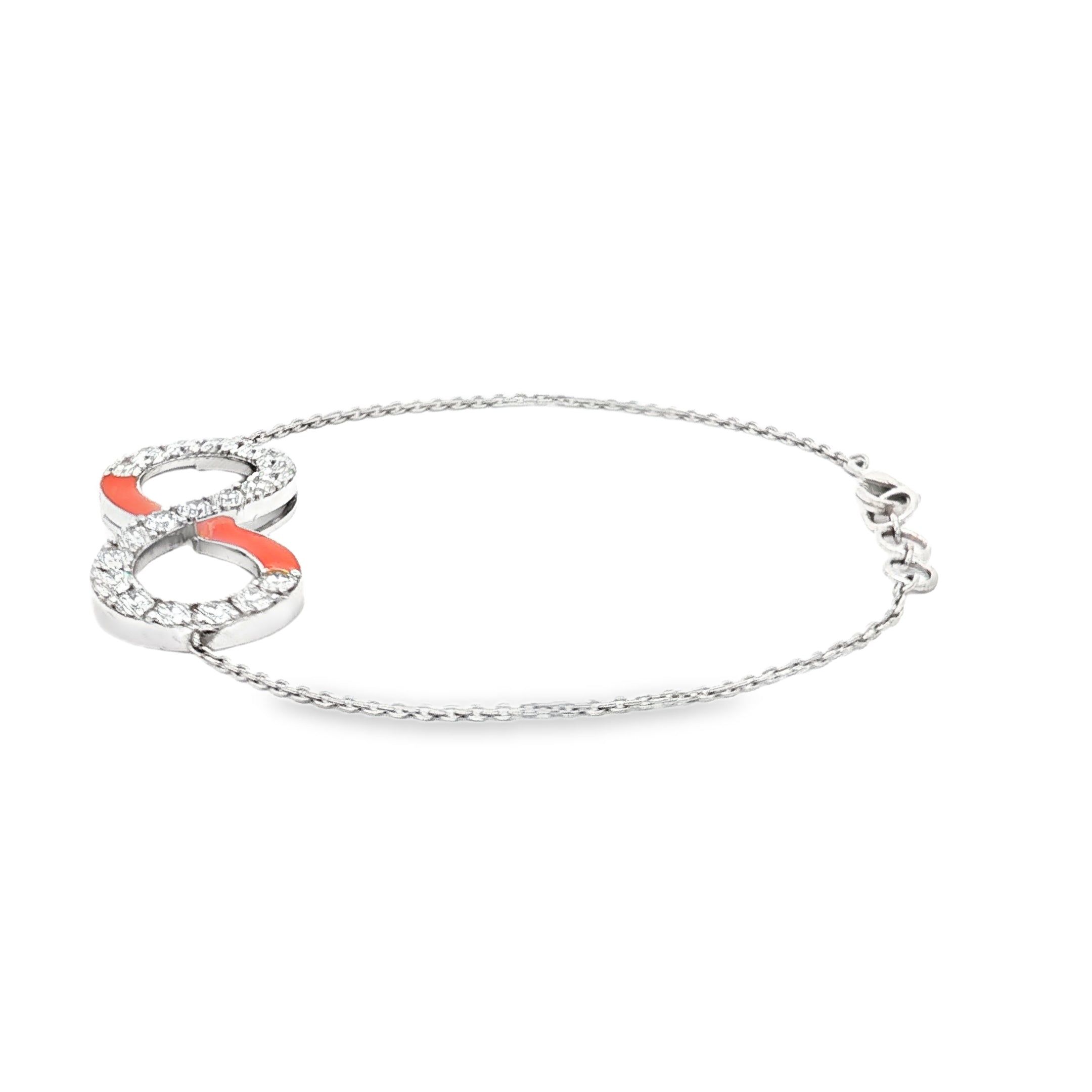 Eternity Bracelet (Orange Enamel)