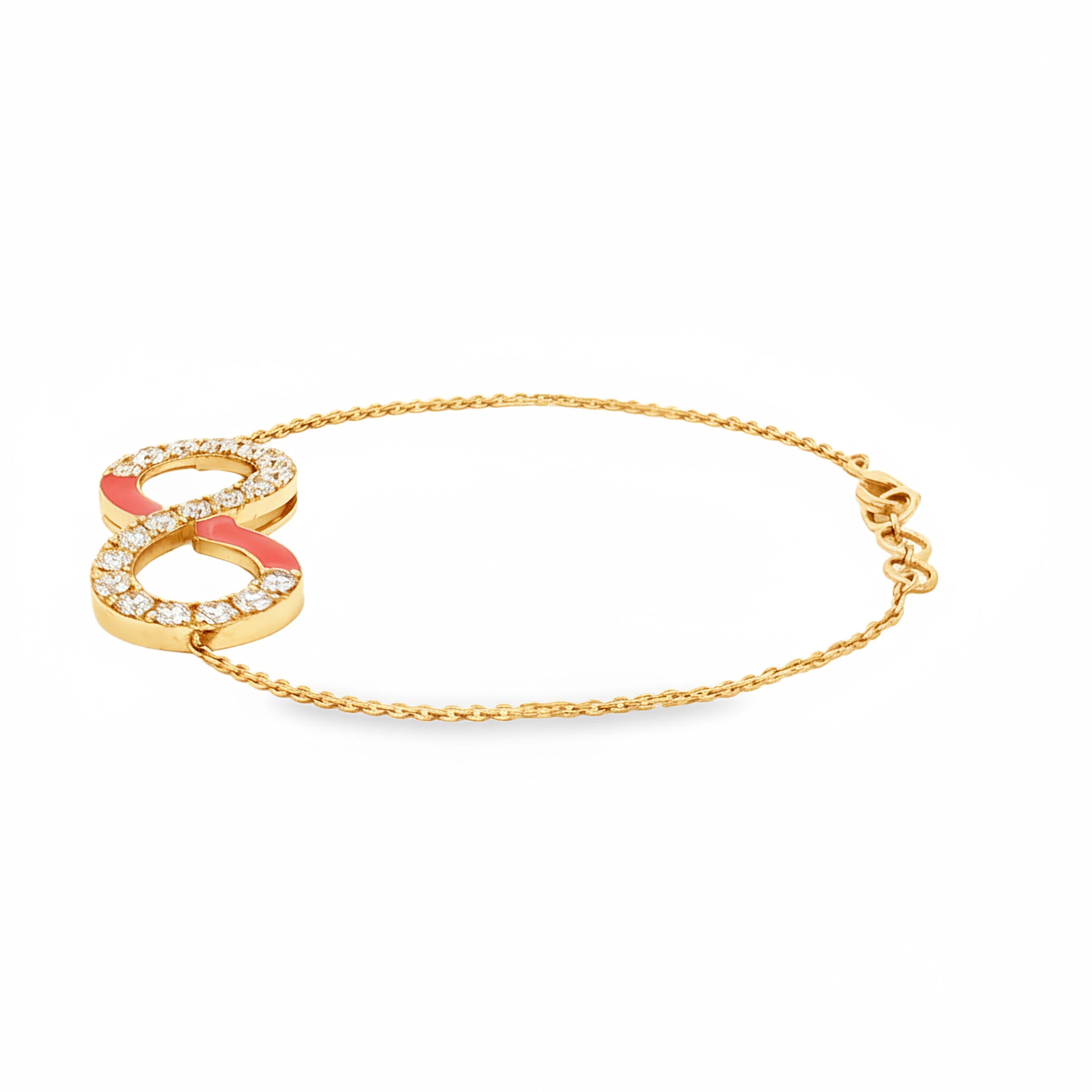 Eternity Bracelet (Orange Enamel)