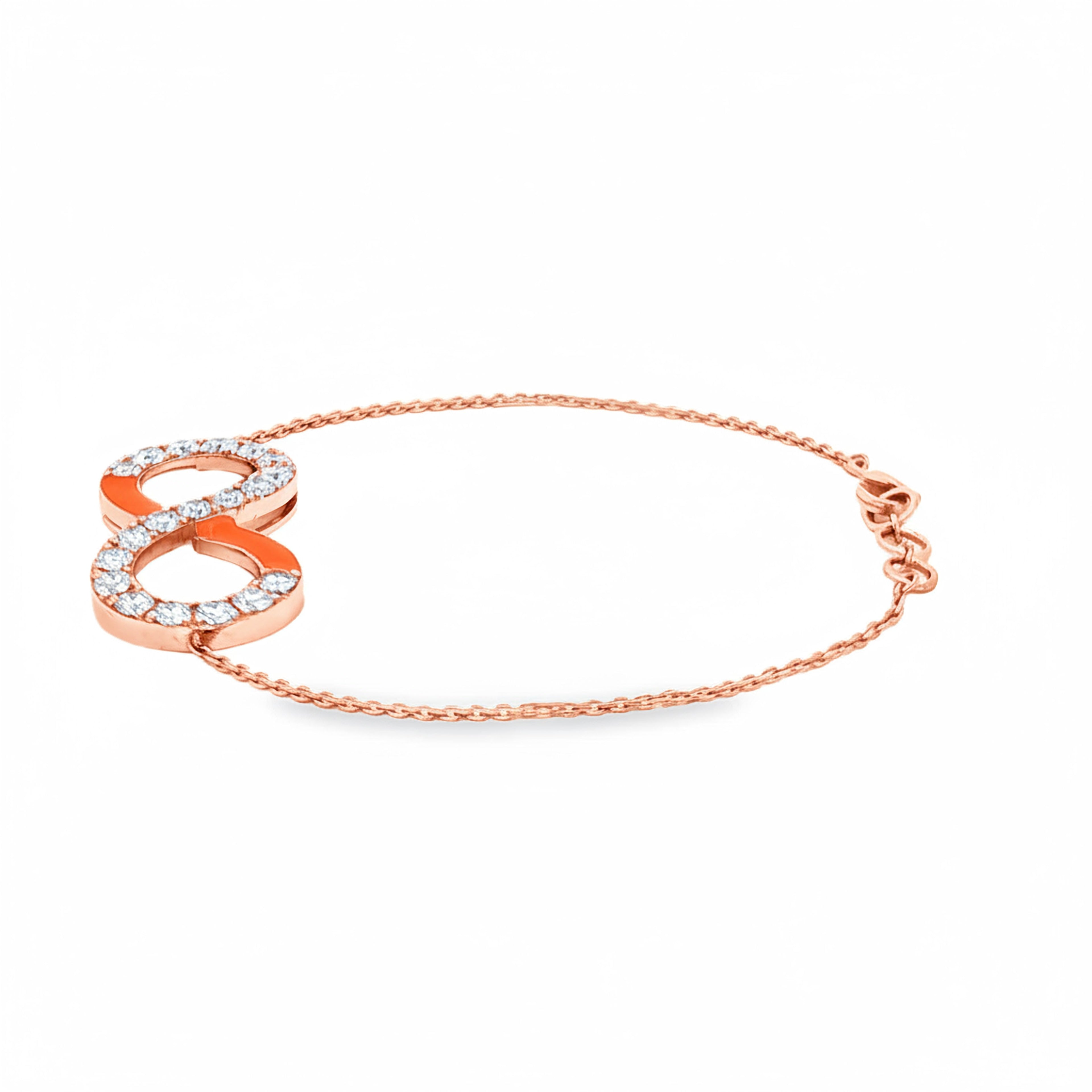 Eternity Bracelet (Orange Enamel)