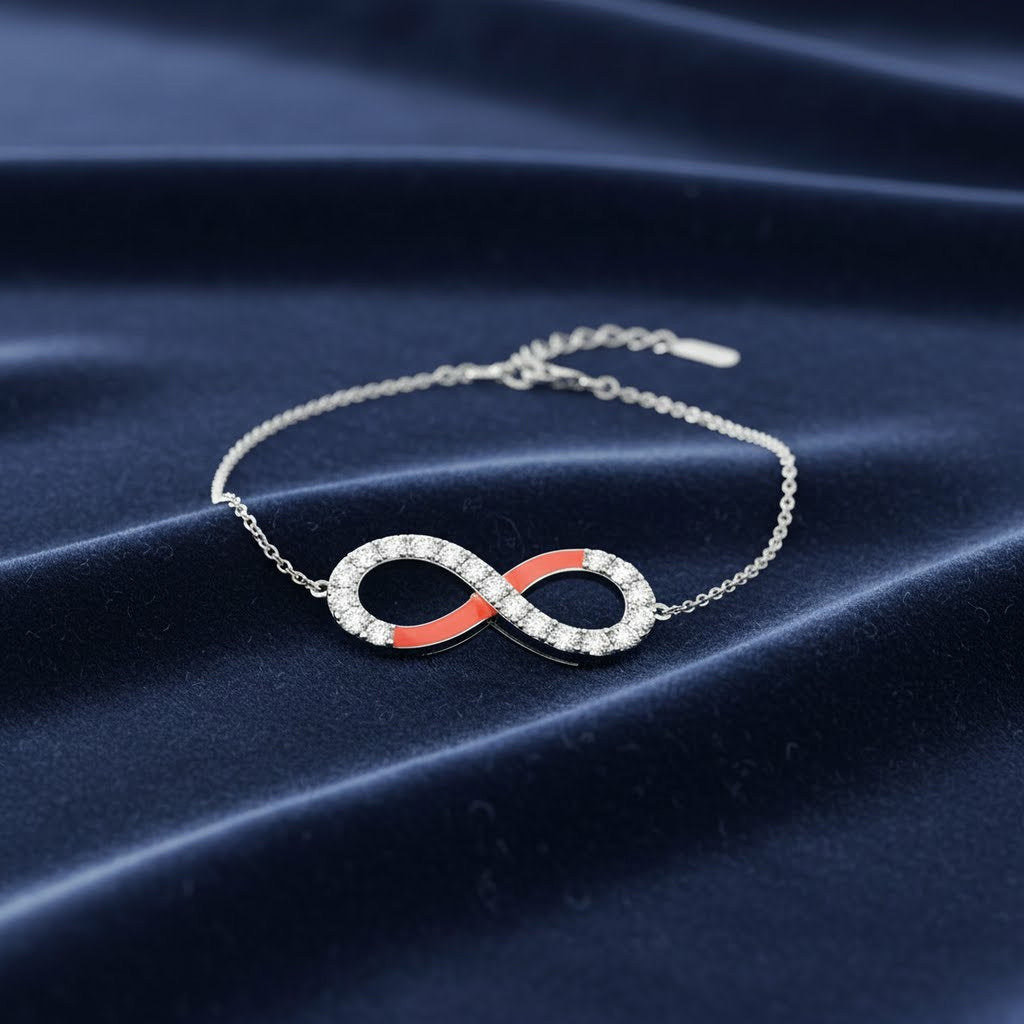 Eternity Bracelet (Orange Enamel)
