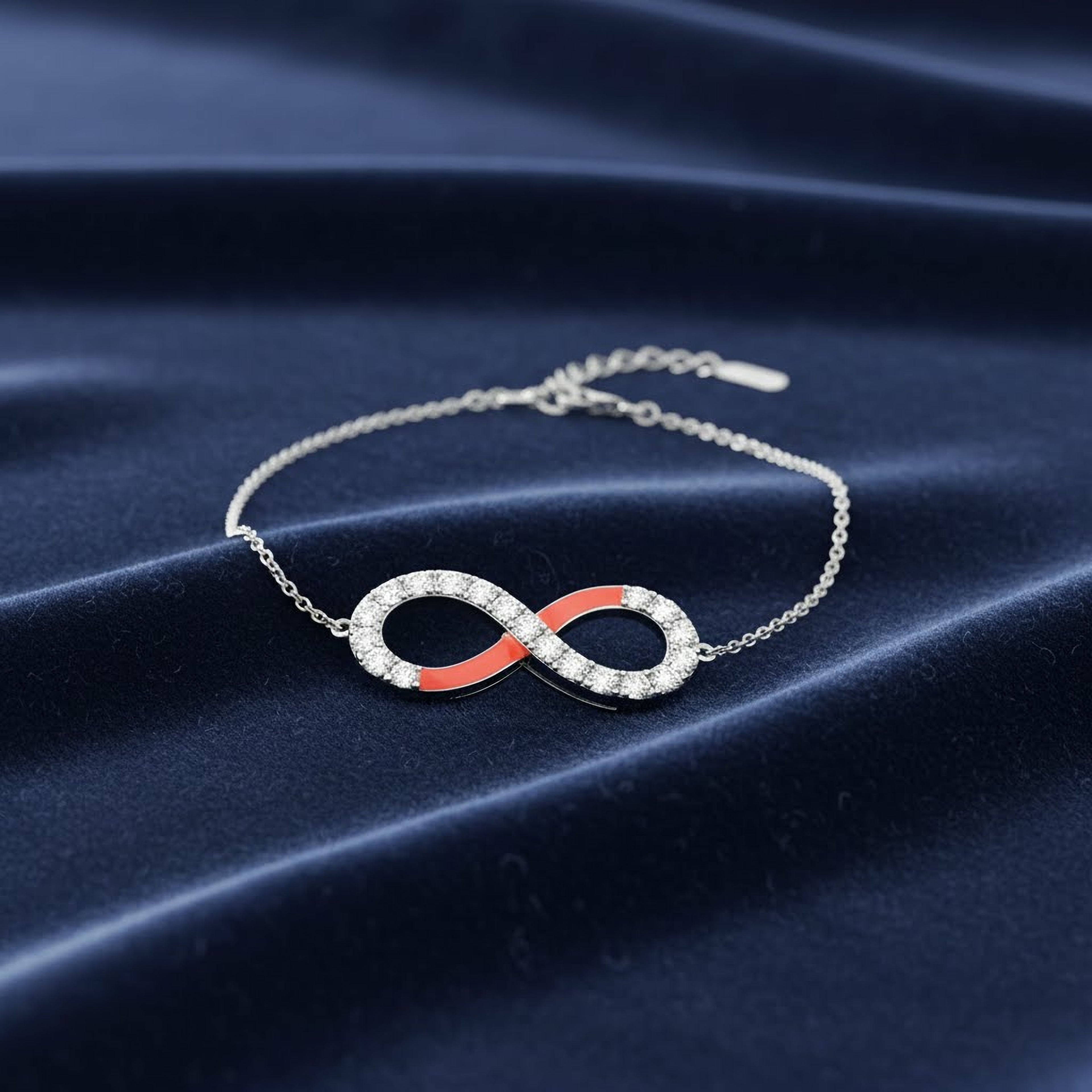 Eternity Bracelet (Orange Enamel)