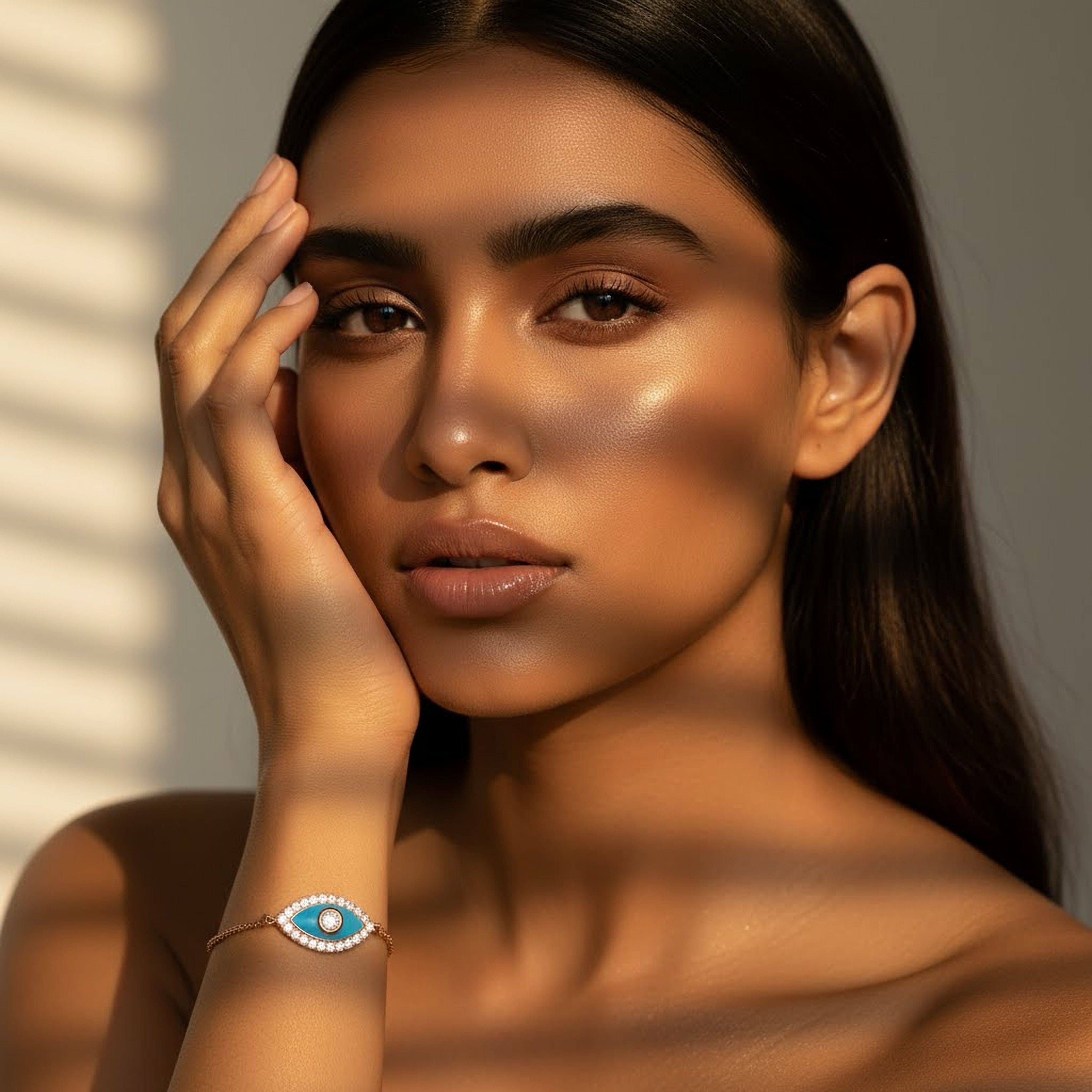 Evil Eye Enamel Bracelet