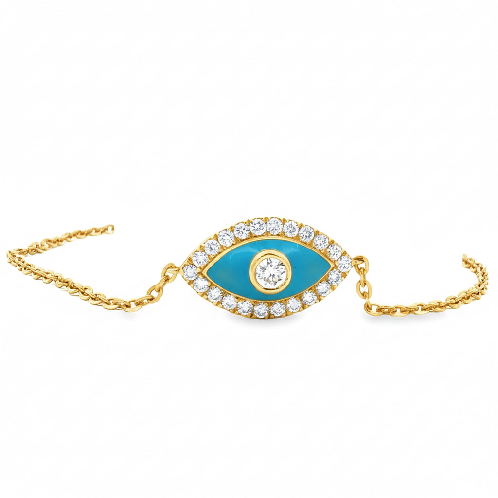 Evil Eye Enamel Bracelet