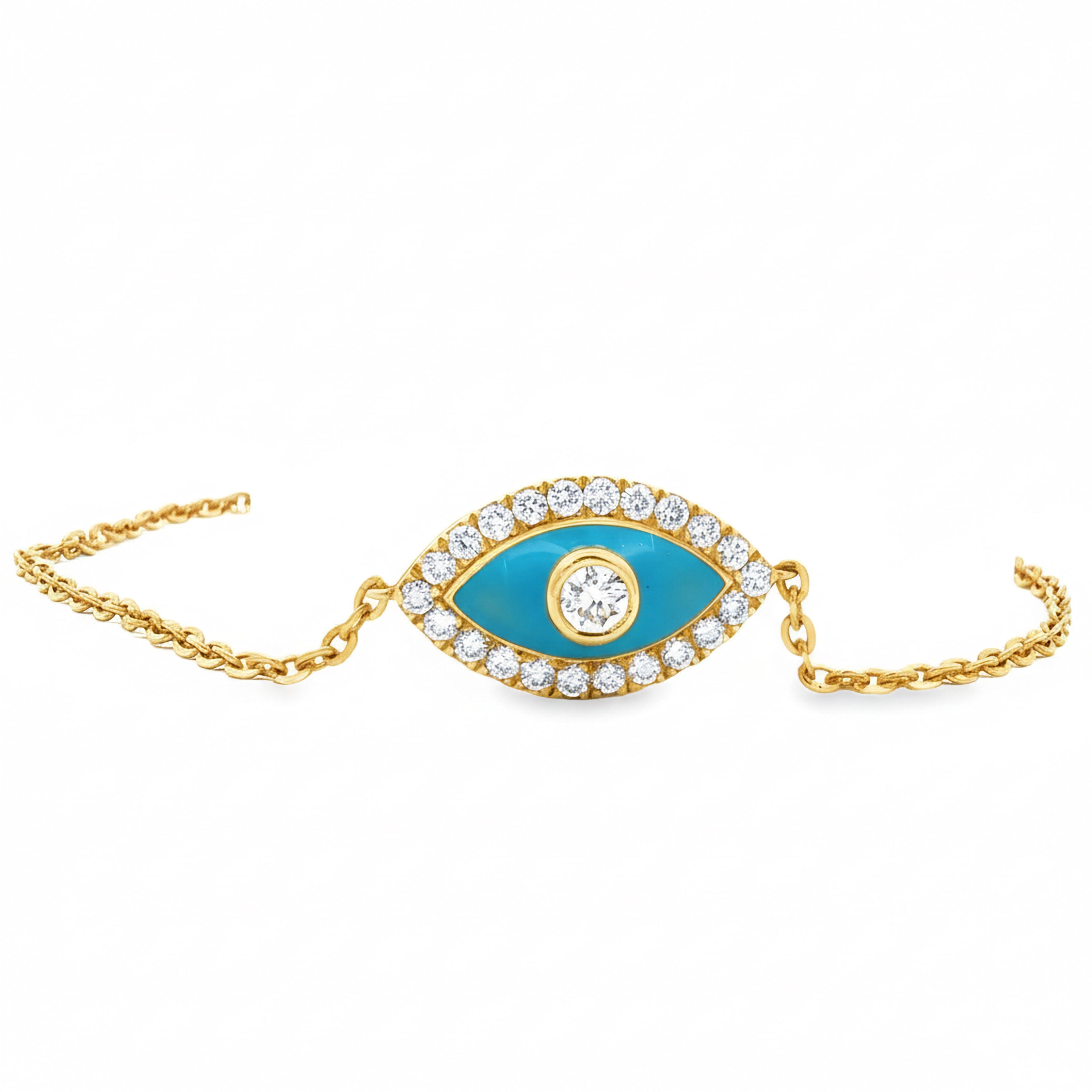 Evil Eye Enamel Bracelet