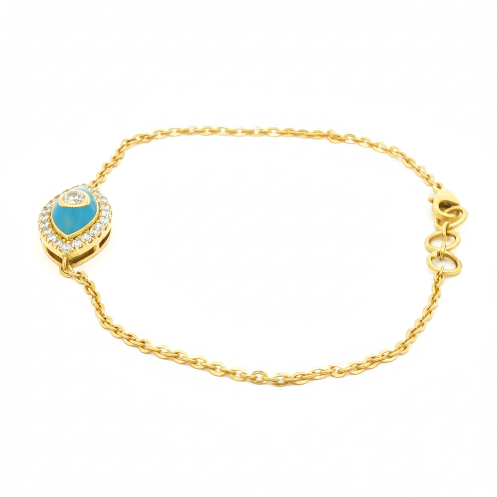 Evil Eye Enamel Bracelet