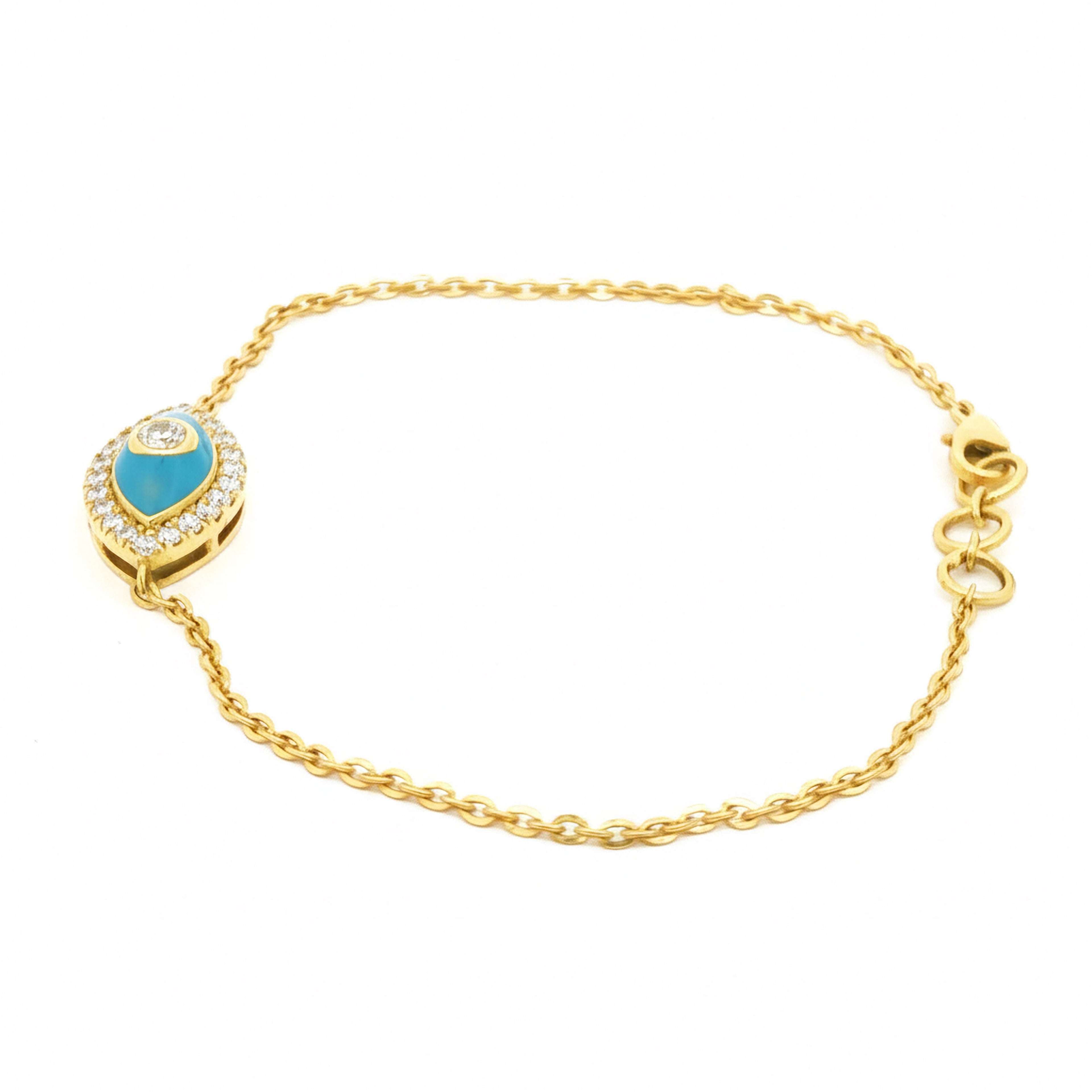 Evil Eye Enamel Bracelet