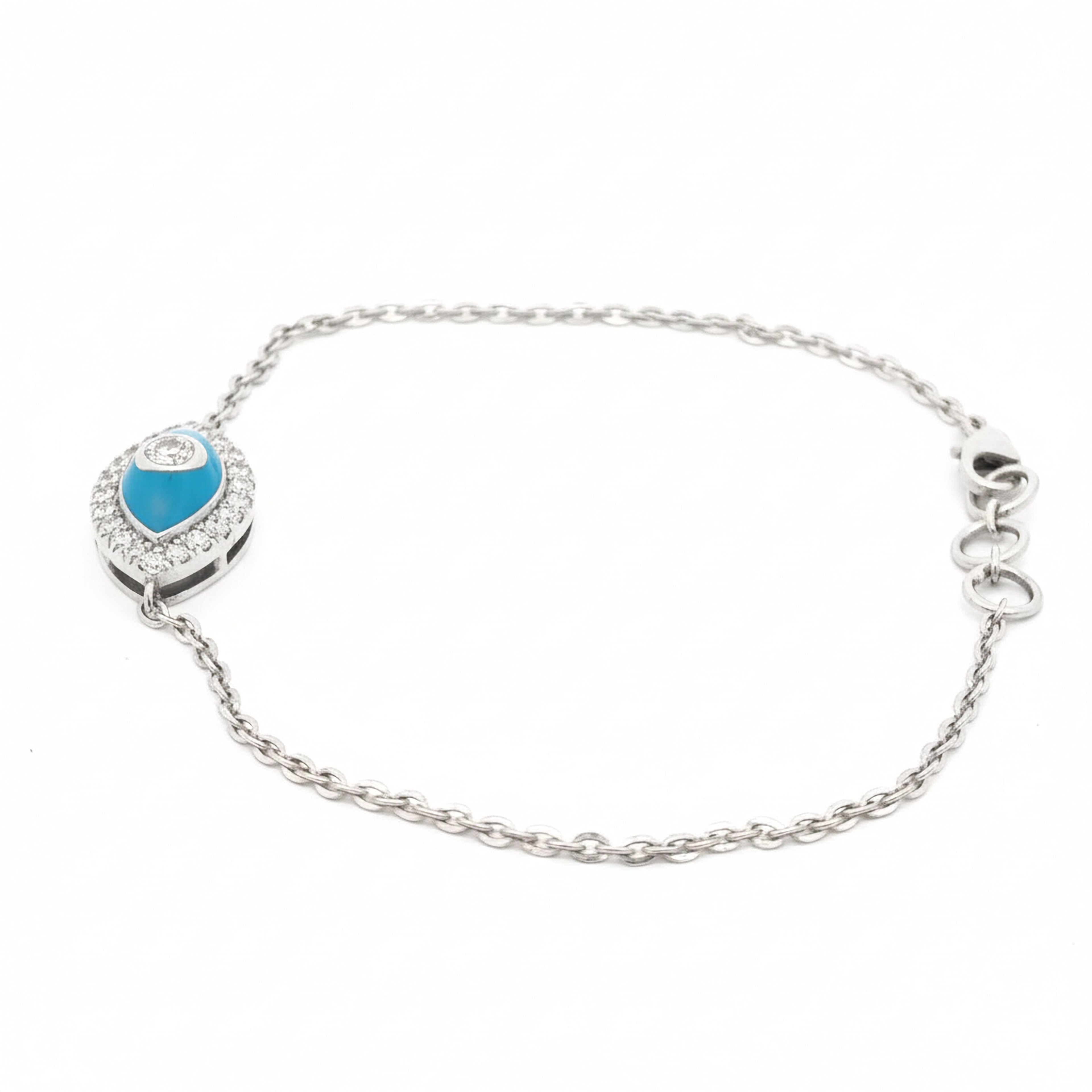 Evil Eye Enamel Bracelet