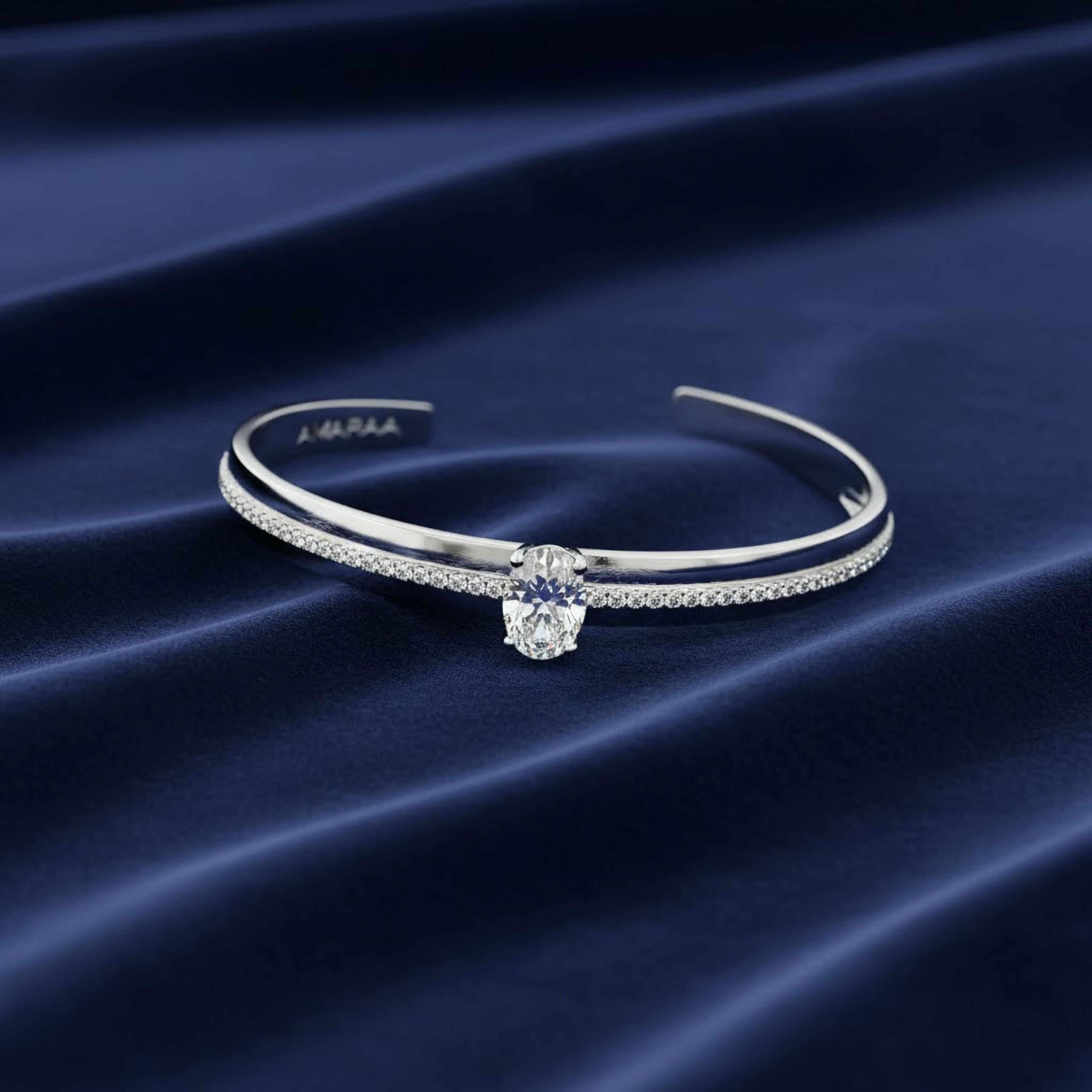 2ct Oval with Band Bracelet