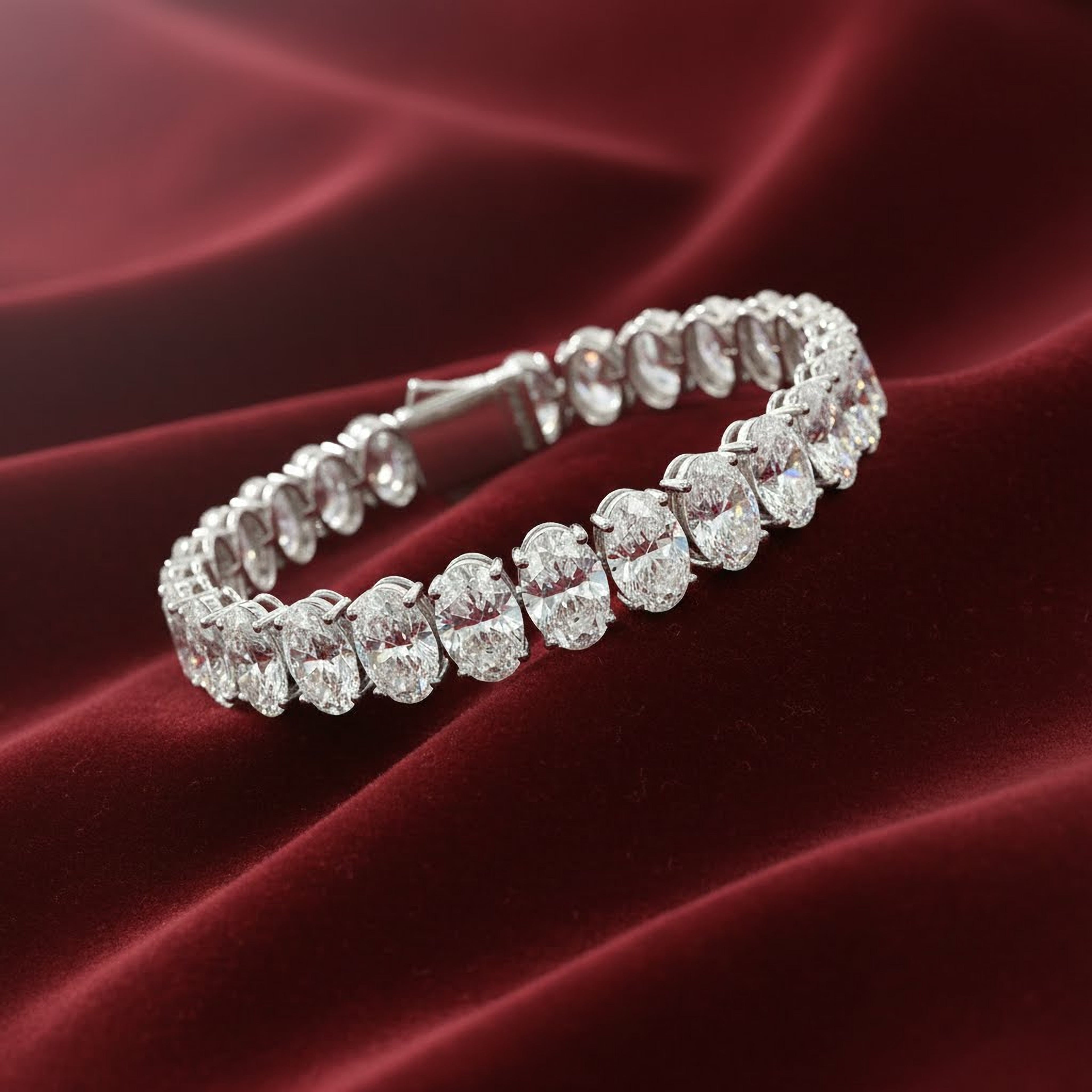 1ct Oval Tennis Bracelet