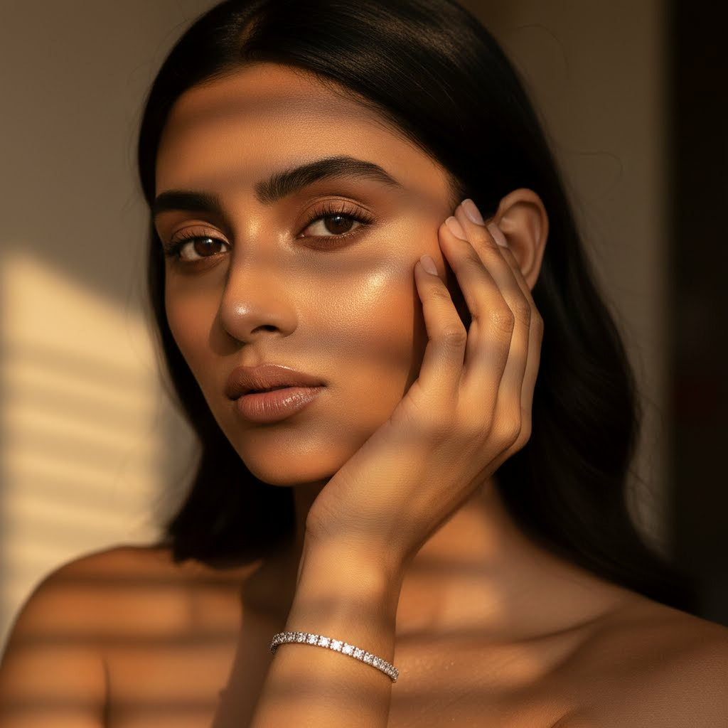 Simple Diamond Bangle