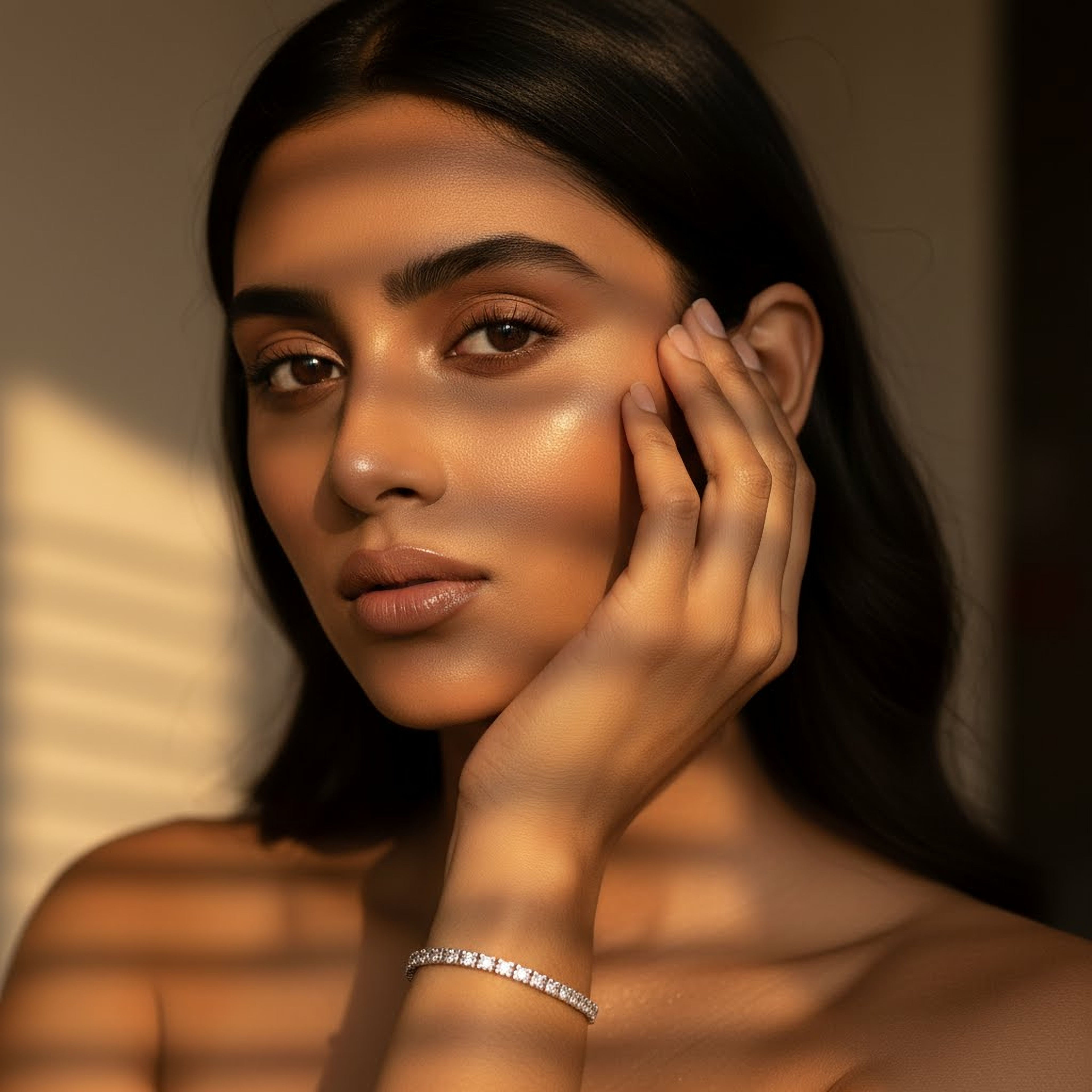 Simple Diamond Bangle