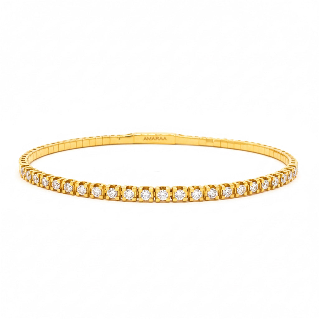 Simple Diamond Bangle