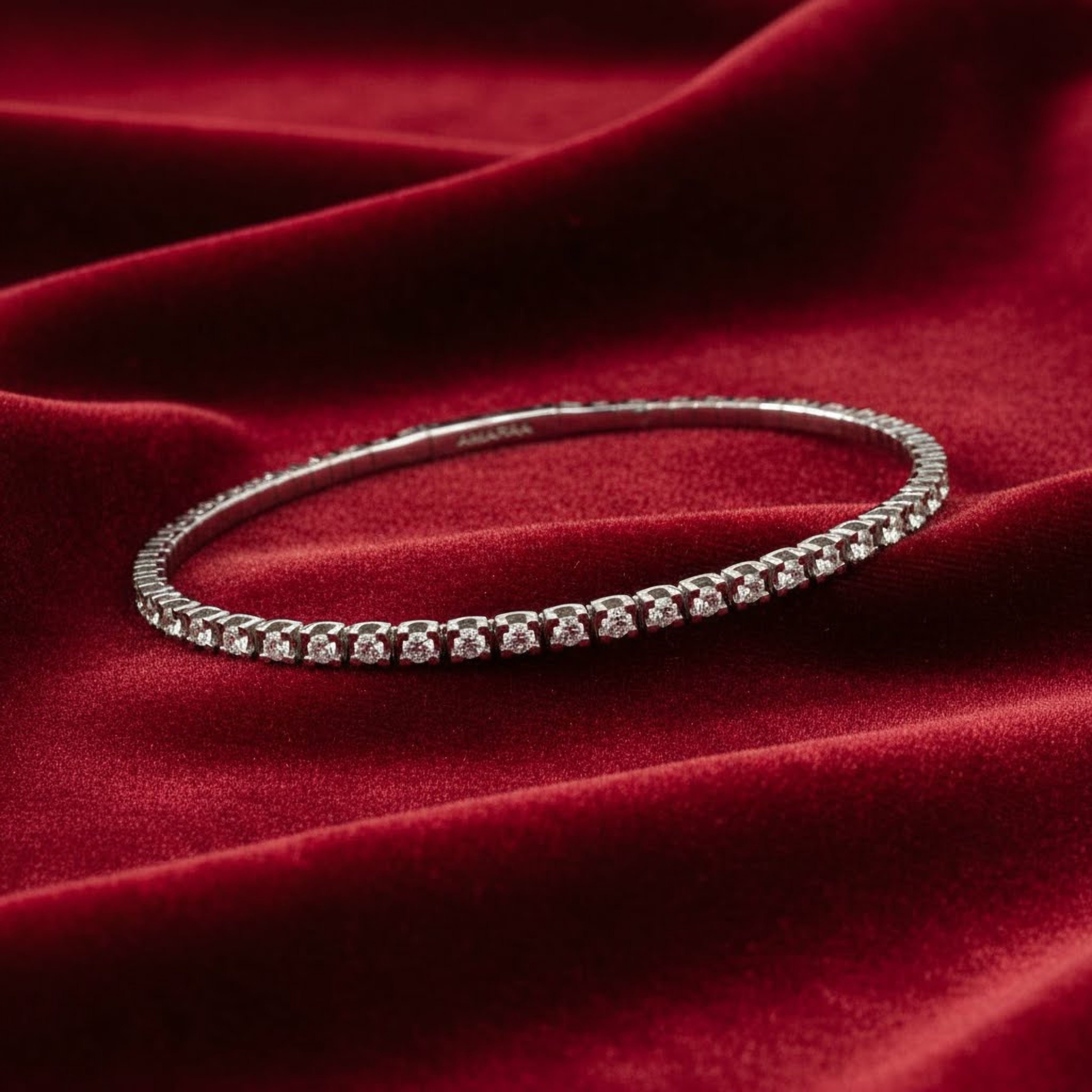 Simple Diamond Bangle
