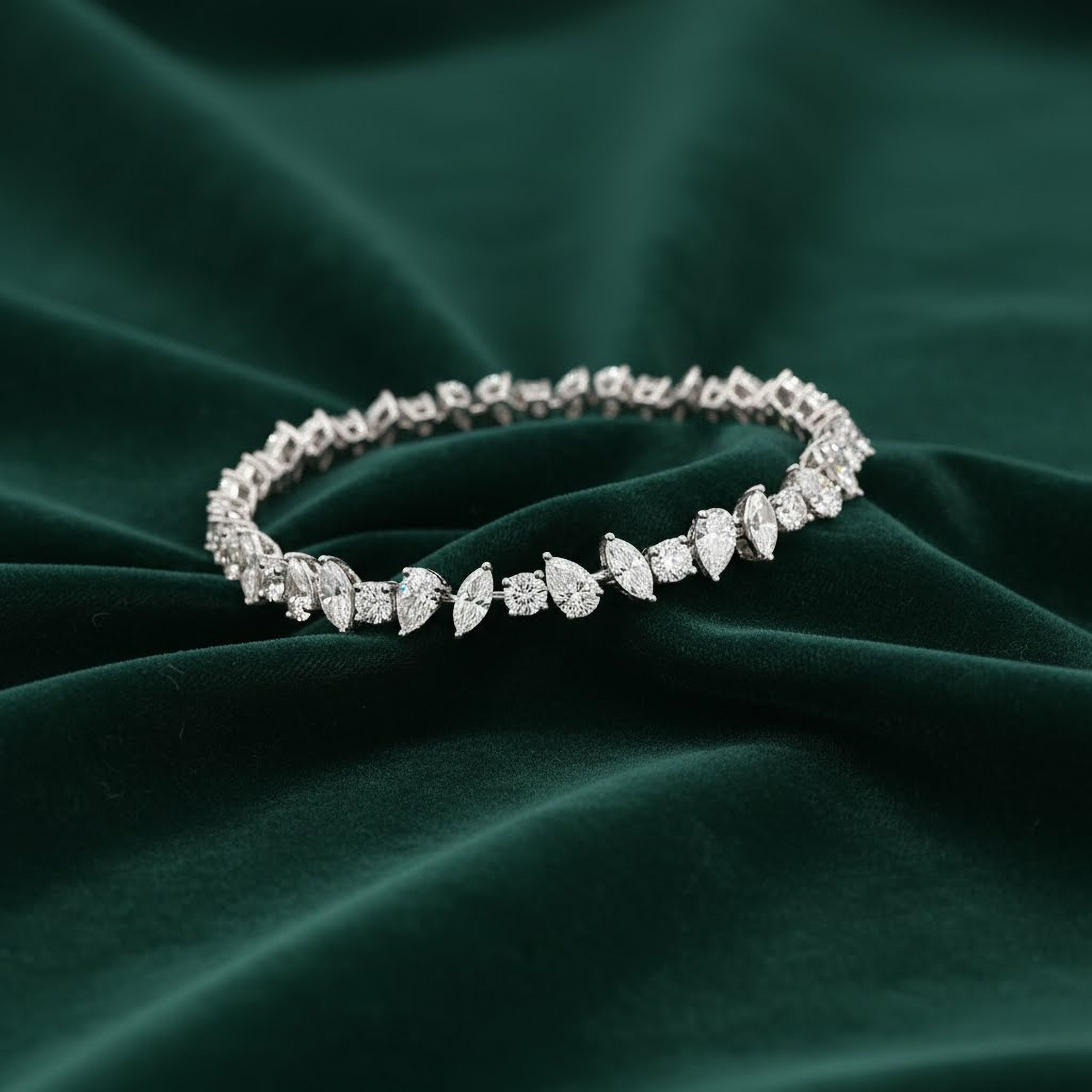 15pts Multishape Tennis Bracelet