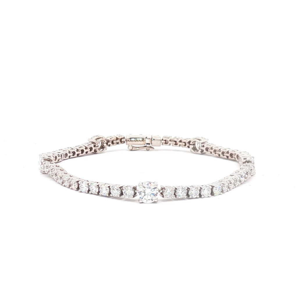 Round Tennis Bracelet with Big Rounds