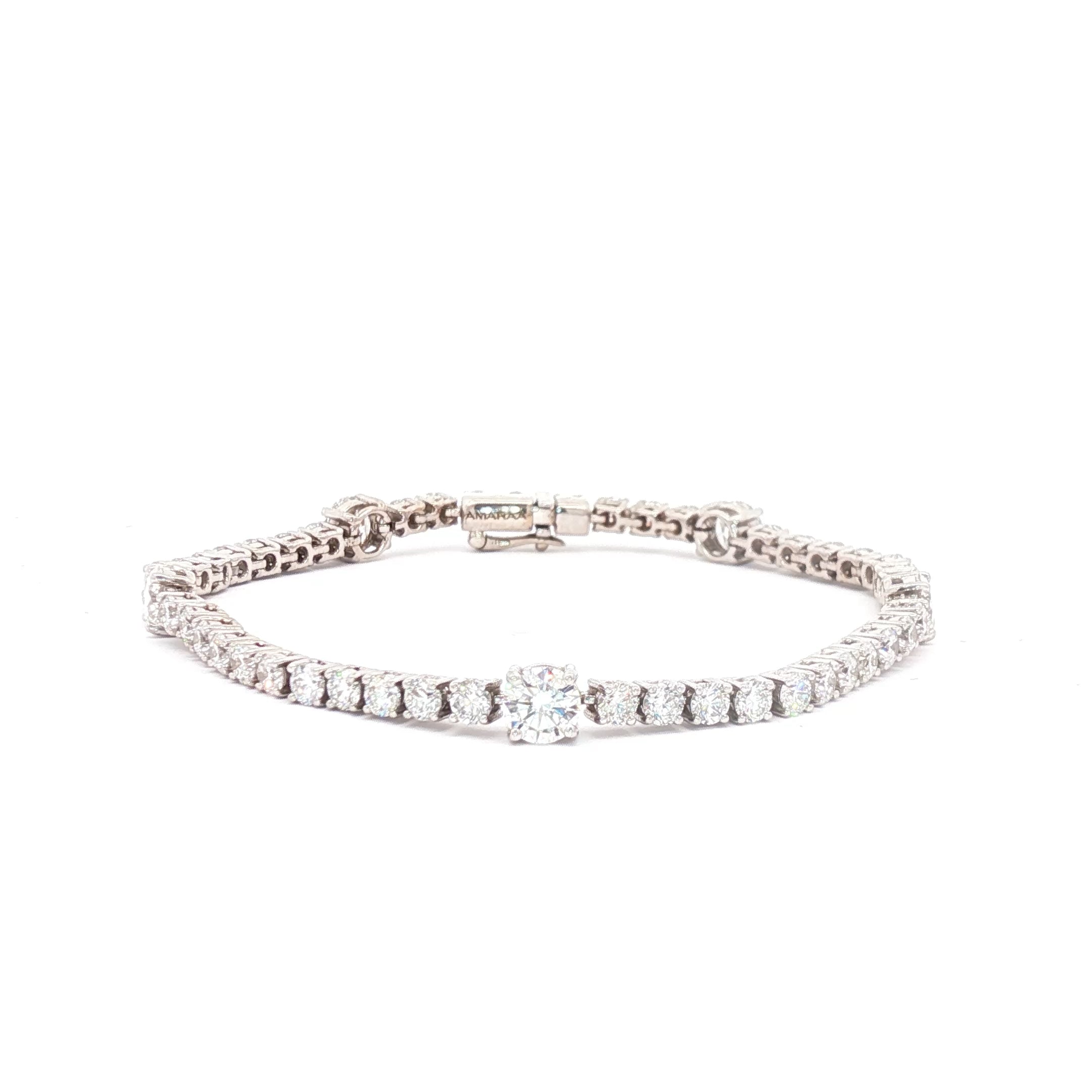 Round Tennis Bracelet with Big Rounds