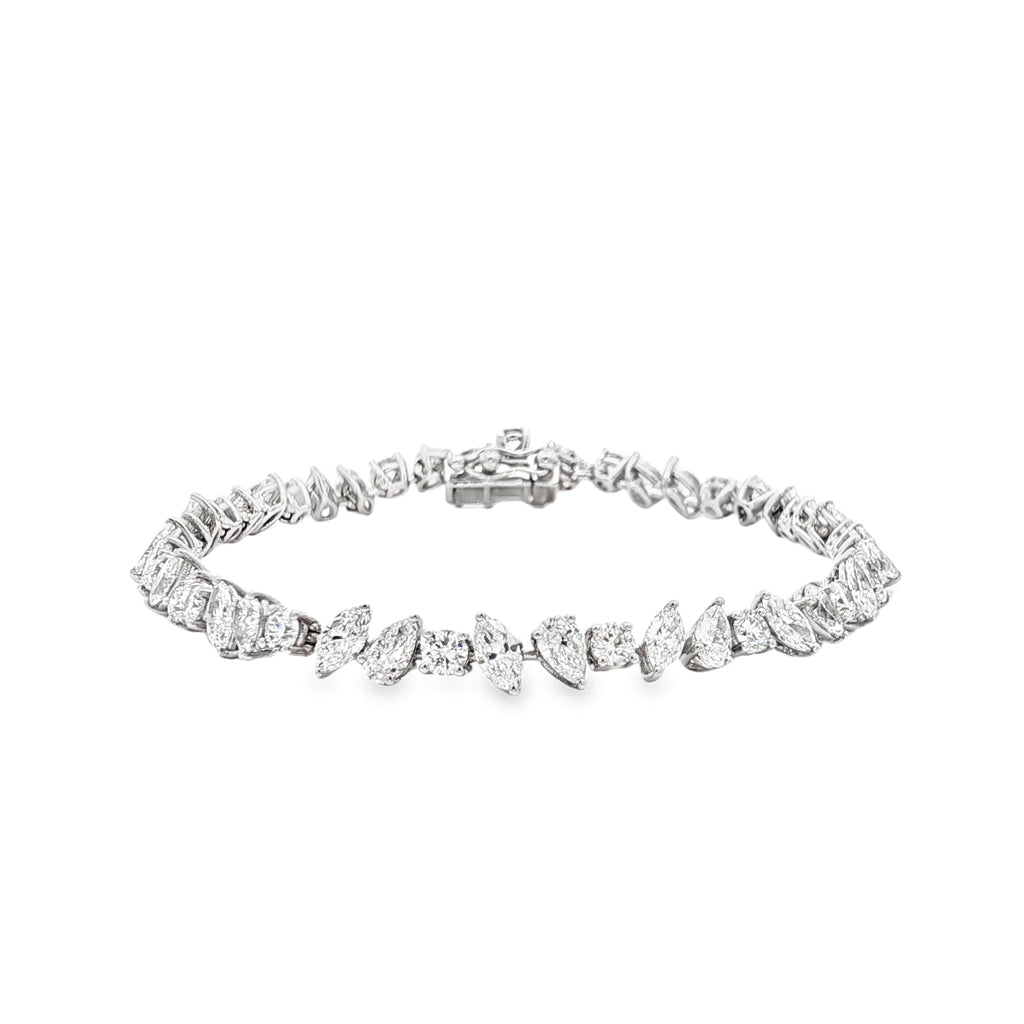 20pts Marquise x Pear x Round Tennis Bracelet