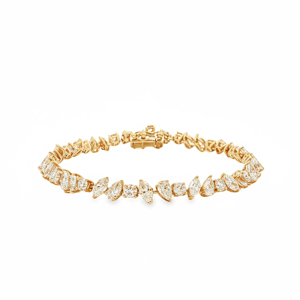 20pts Marquise x Pear x Round Tennis Bracelet